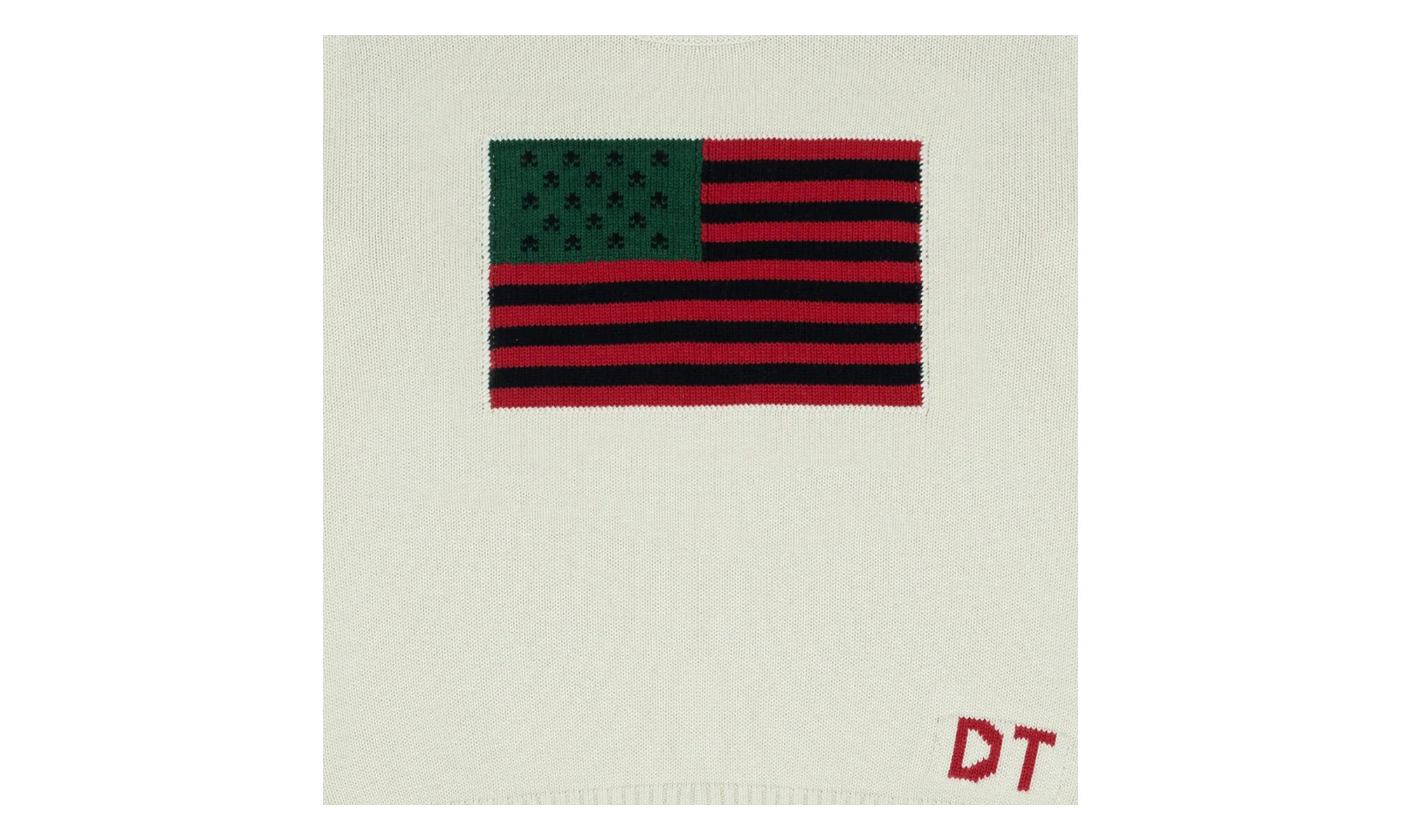 1619 Pan African Flag Sweater "Cream" DT407 - Image 2