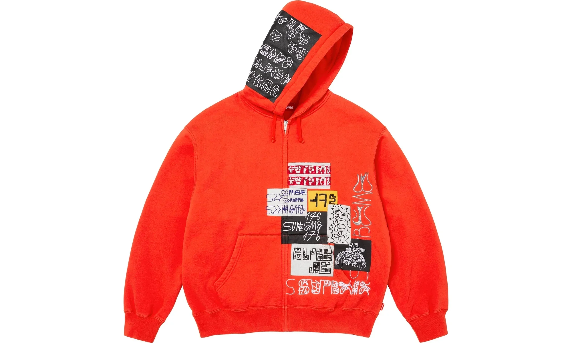 176 Zip Up Hooded Sweatshirt "FW25 - Bright Orange" SU26631