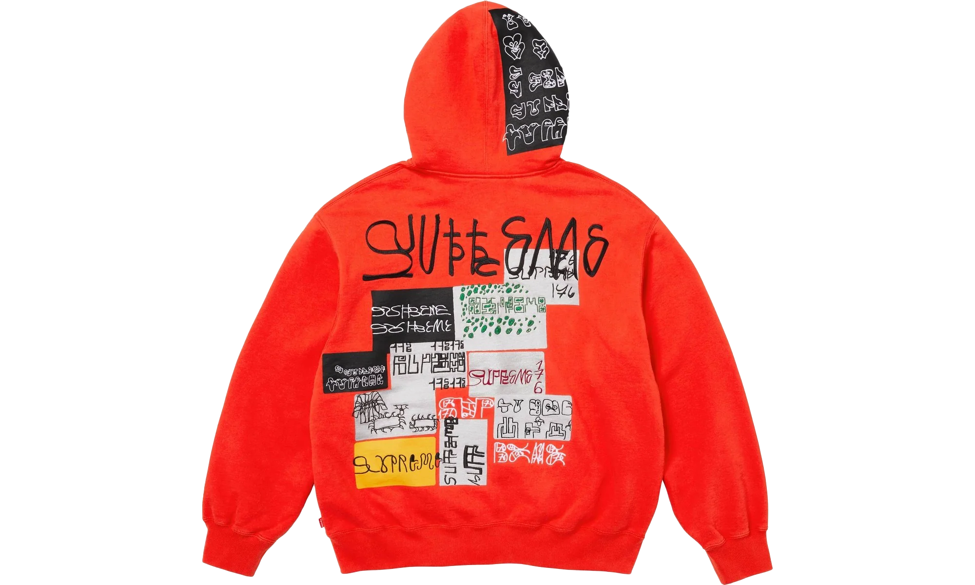 176 Zip Up Hooded Sweatshirt "FW25 - Bright Orange" SU26631 - Image 2