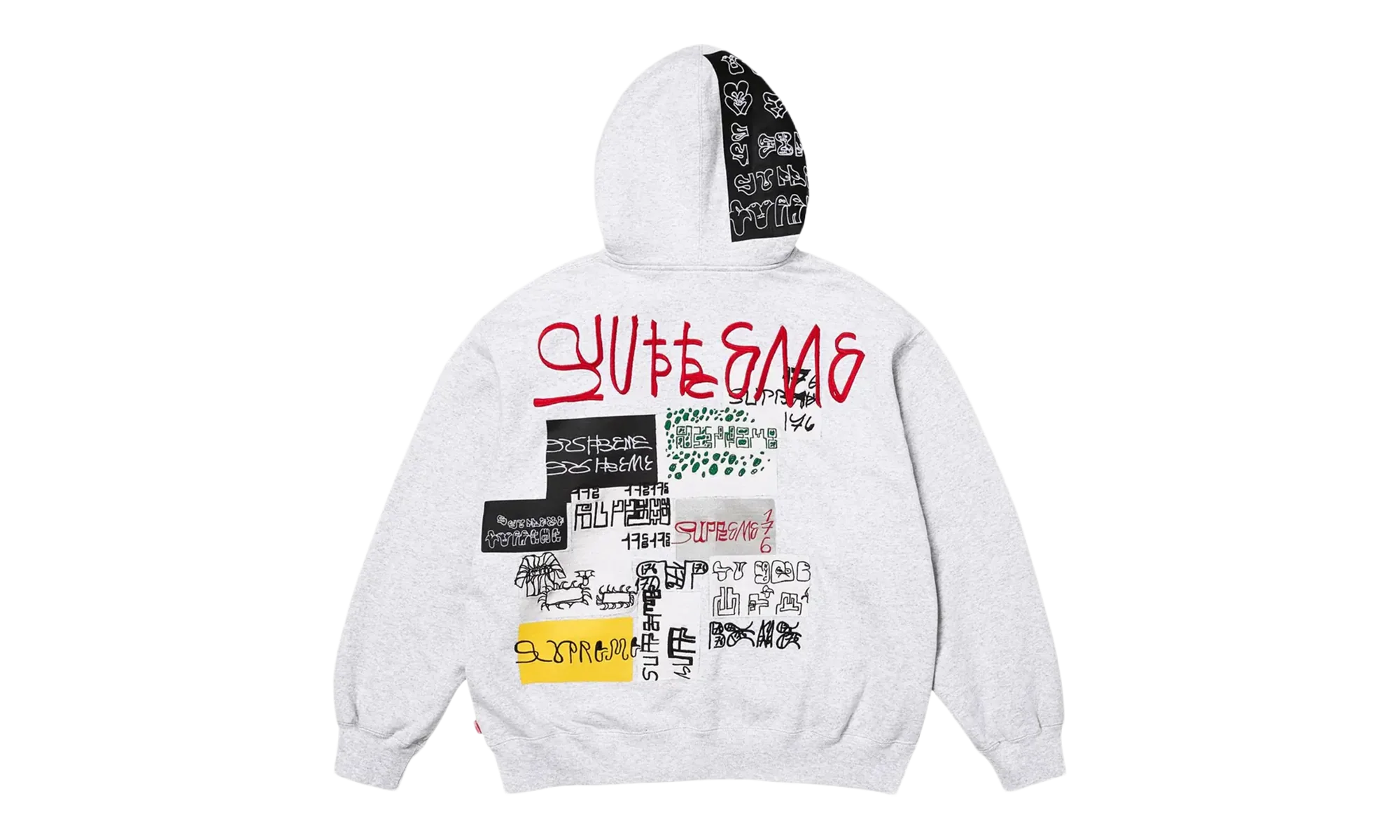 176 Zip Up Hooded Sweatshirt "Heather Grey" SU27003 - Image 2