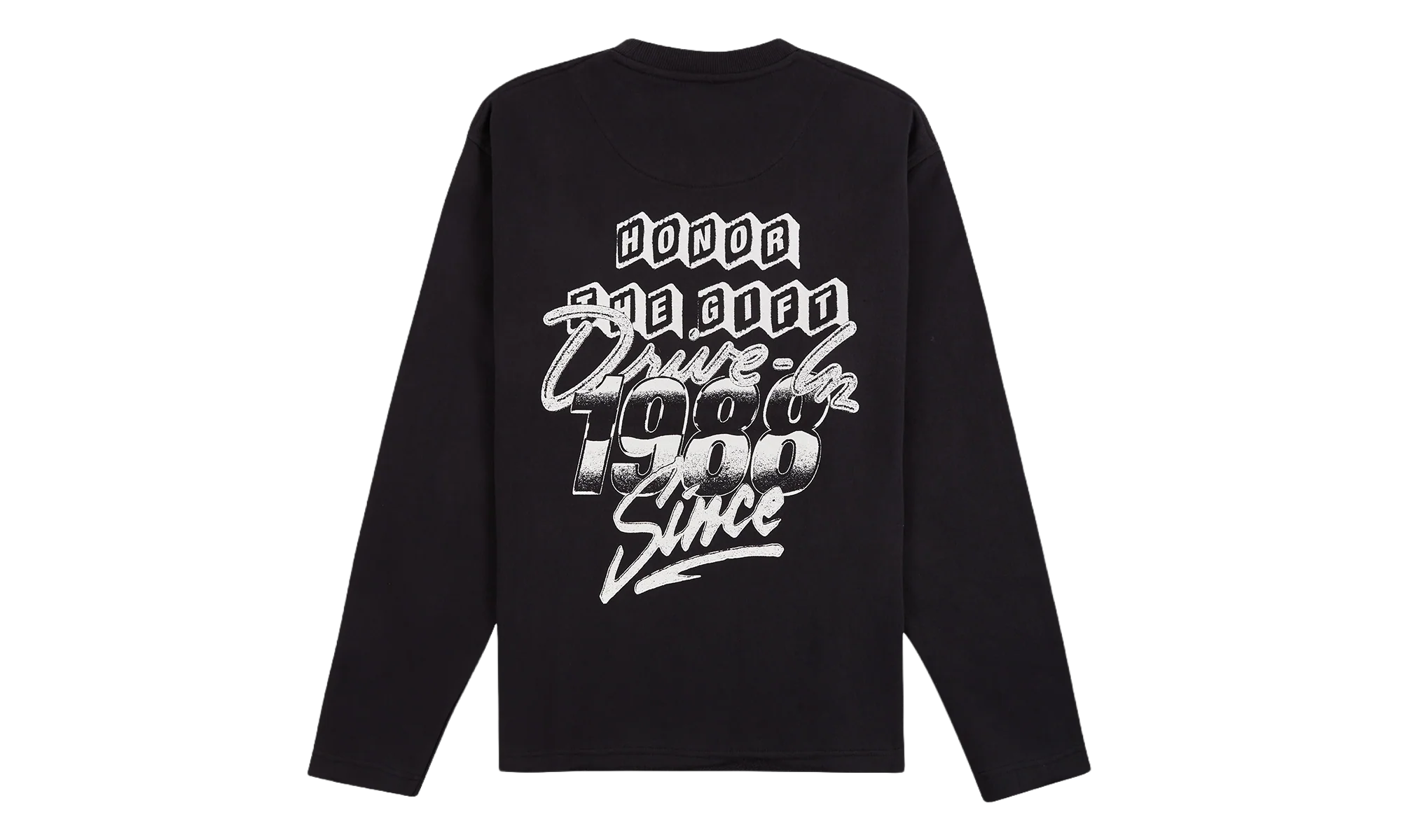 1988 Drive In Long-Sleeve Crewneck "Black" HTG250452 BLAC - Image 2