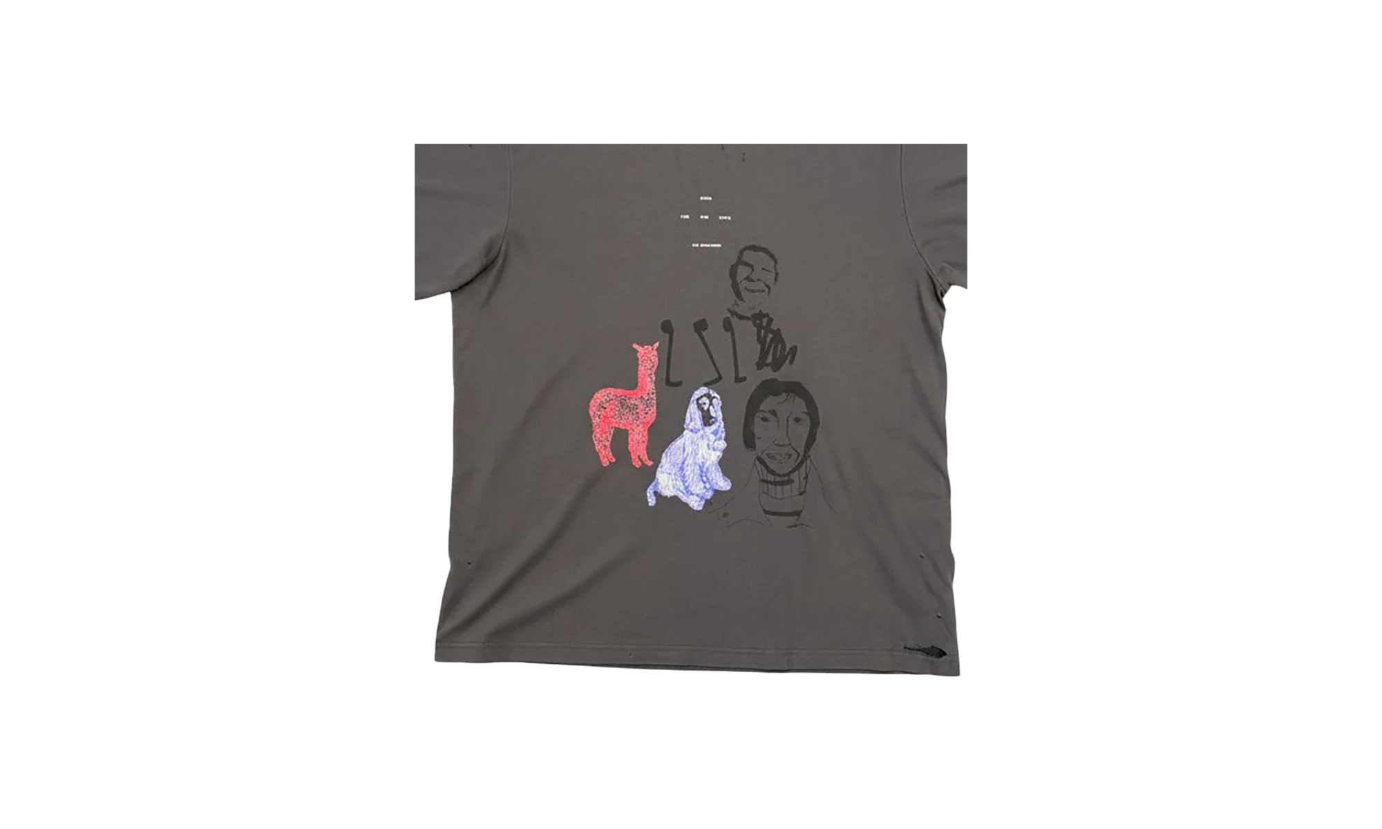 25.2 SKETCHBOOK OVERSIZED TEE "Charcoal" 252_MTS018P5_252_LUXECHA - Image 2