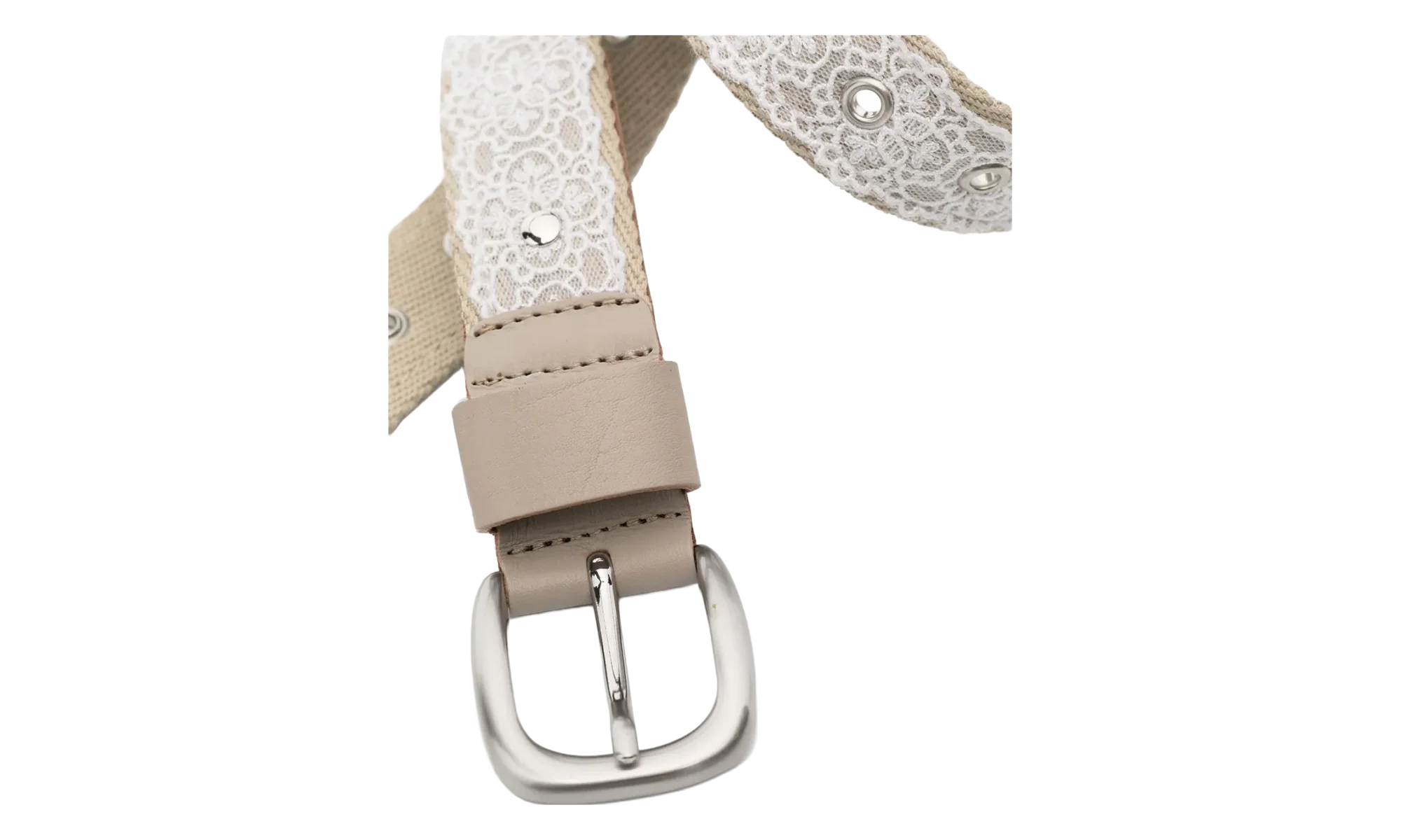 3 CM LACE BELT "White" A22483OW - Image 2