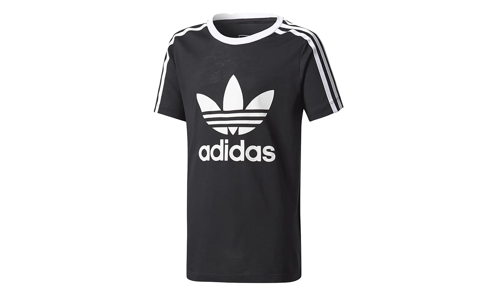 3 Stripes Tee GS "Black / White" BQ3945 - Image 3