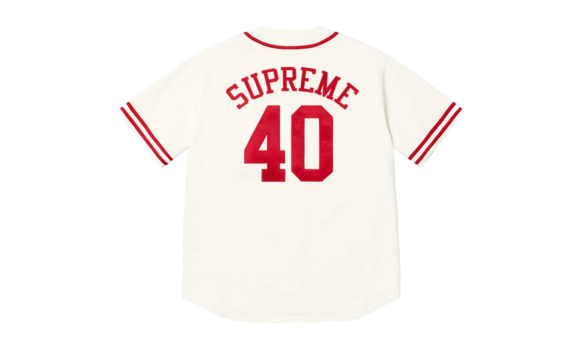 40 Acres Twill Baseball Jersey "SS25 - Natural" SU25352 - Image 2