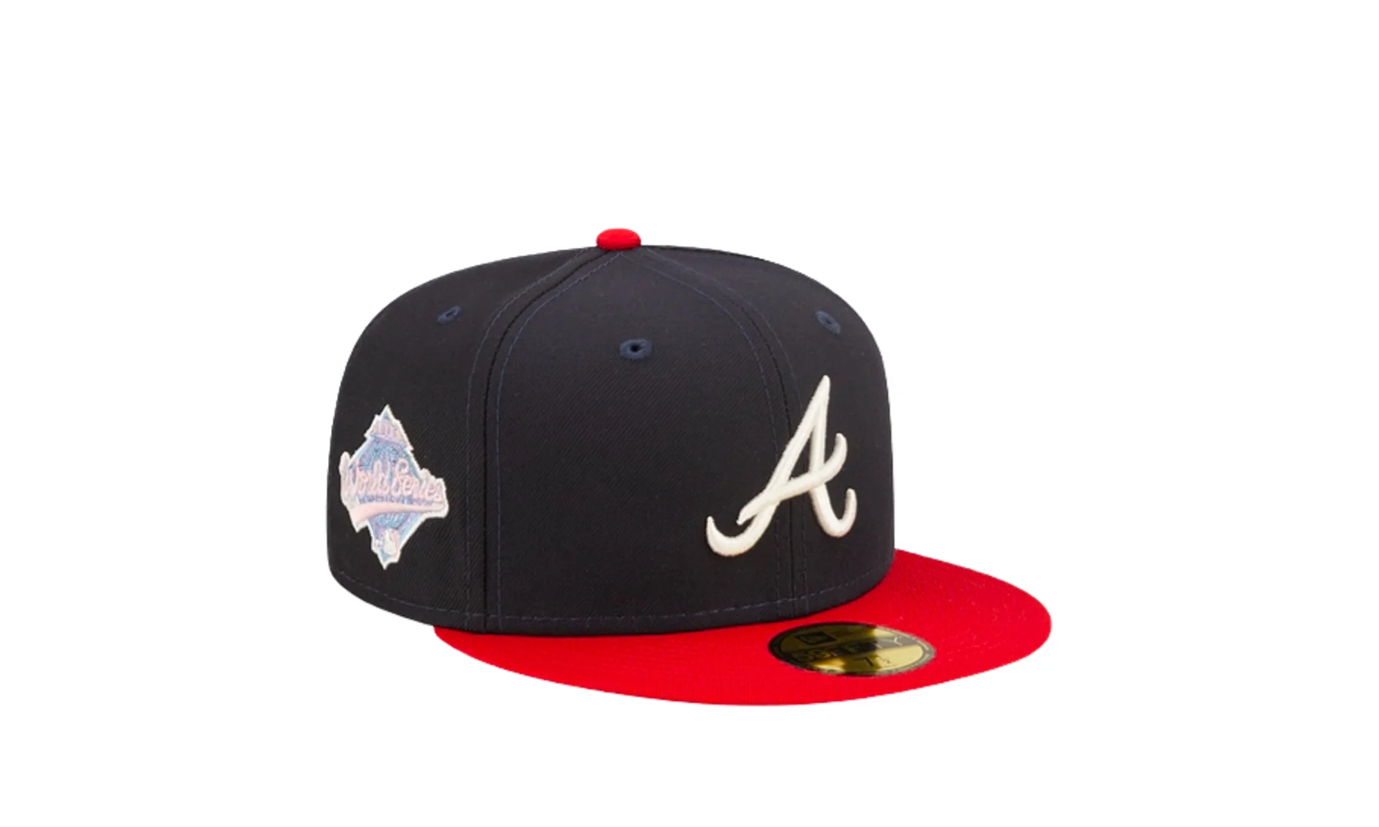 59Fifty MLB Atlanta Braves Pop Sweat Fitted Hat "Navy" 60243505 - Image 2