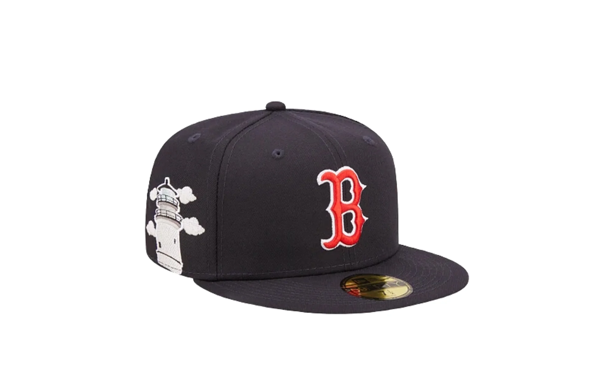 59Fifty MLB Boston Sox Cloud Icon Fitted Hat "Navy" 60243745 - Image 2