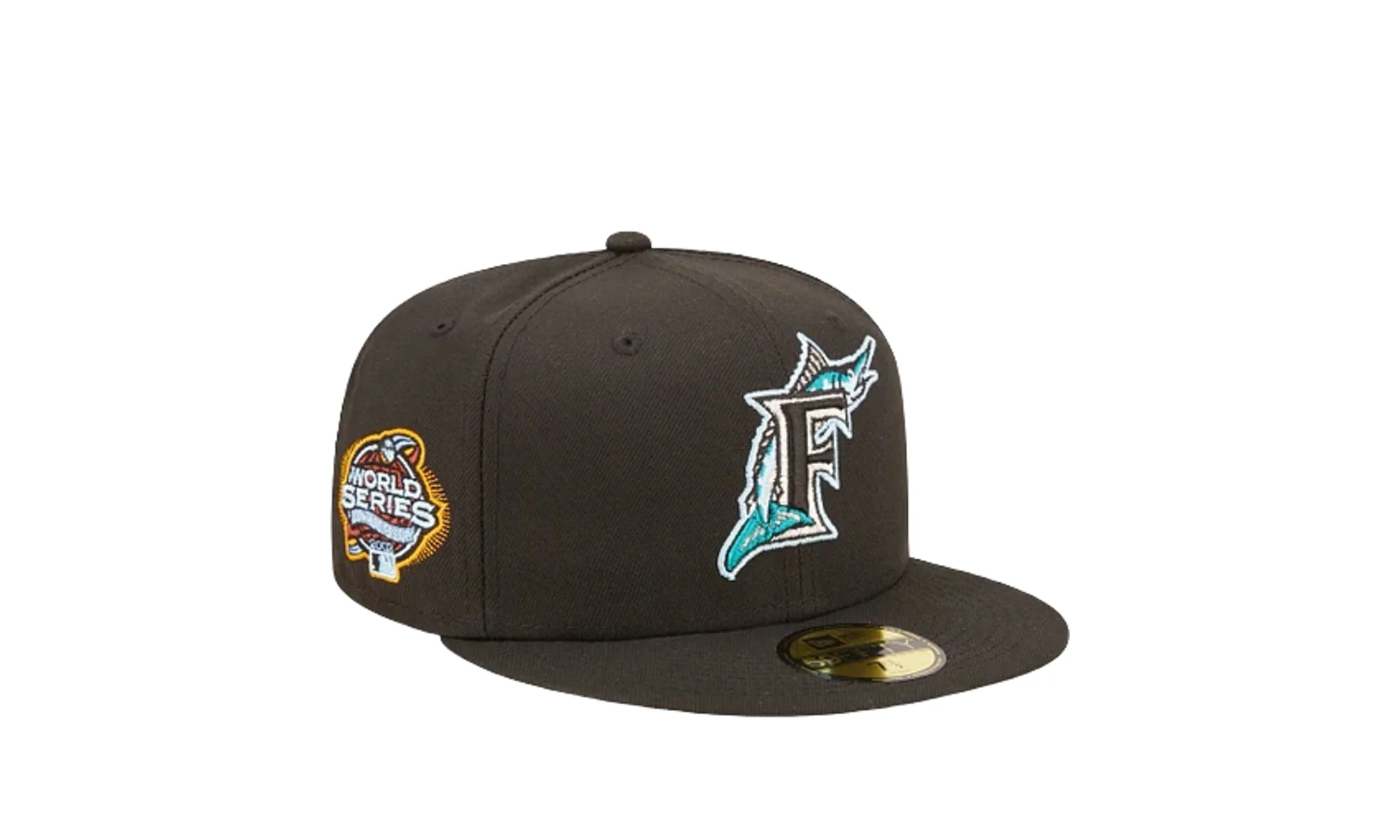 59Fifty MLB Florida Marlins Cloud Under Fitted Hat "Black" 60243776 - Image 2
