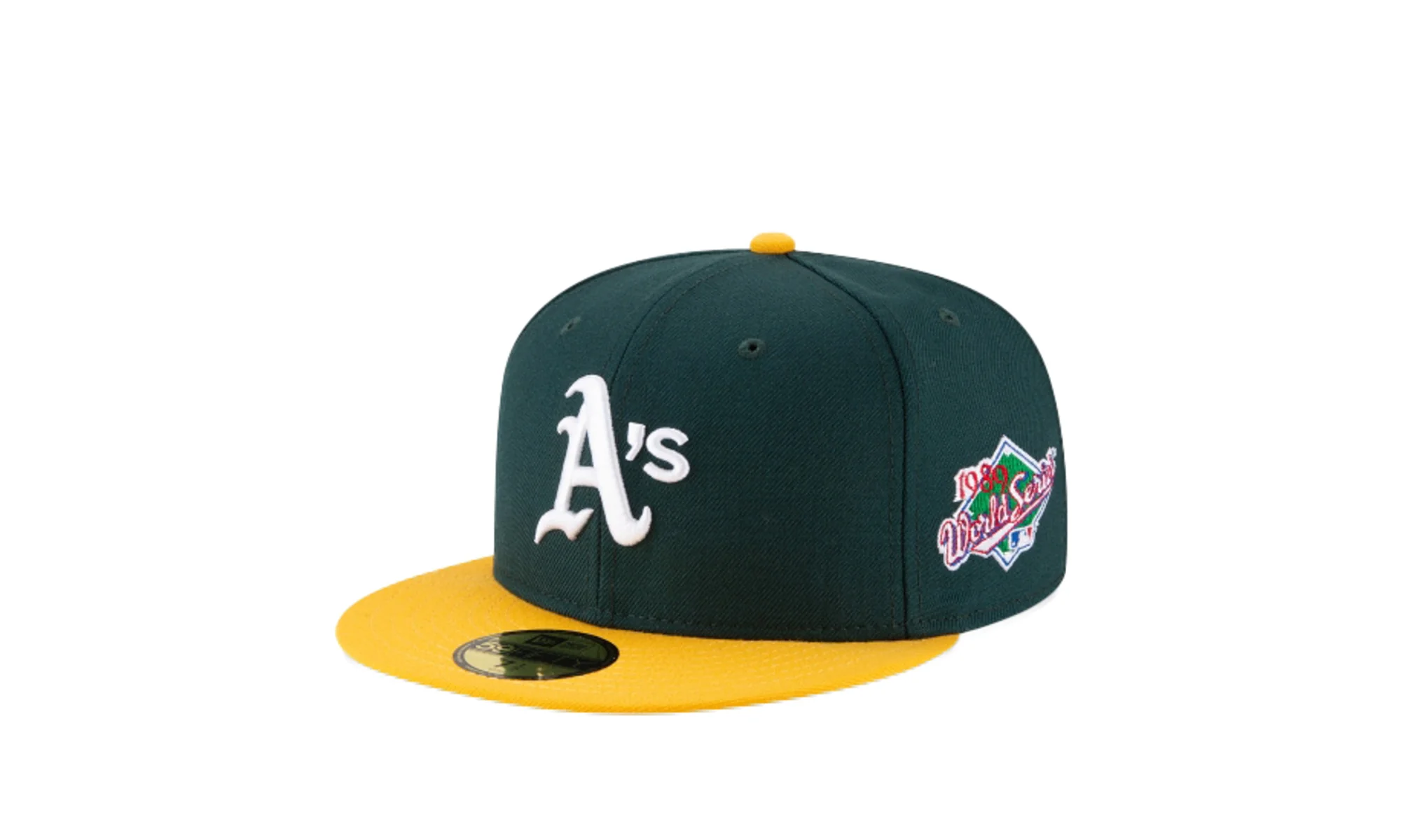 59Fifty MLB Oakland Athletics 1989 World Series Fitted Hat "Green" 11941900 - Image 2