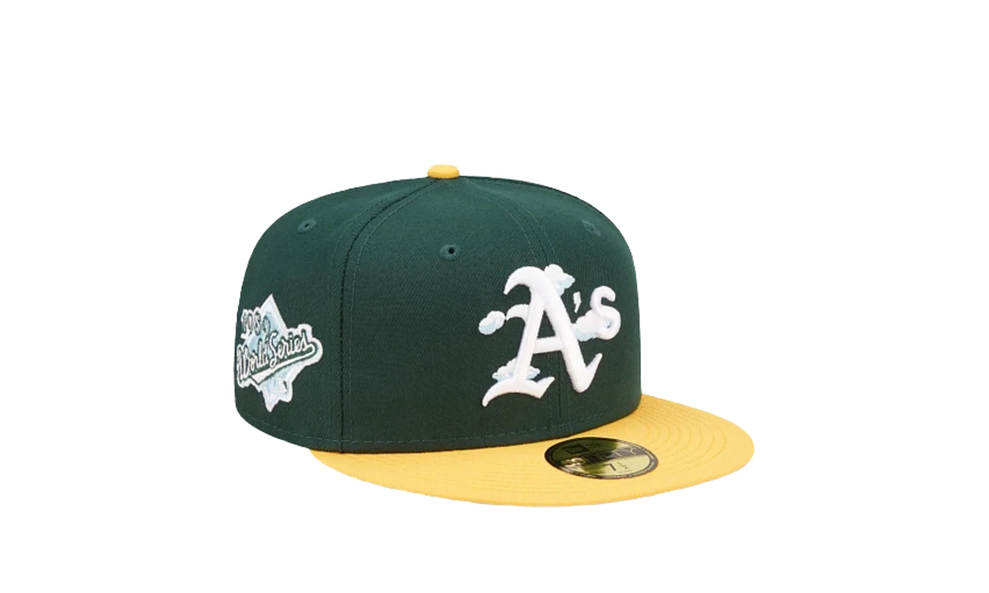 59Fifty MLB Oakland Athletics Comic Cloud Fitted Hat "Green" 60243842 - Image 2