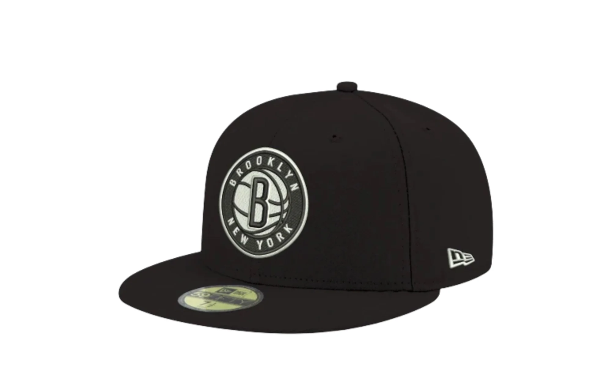 59Fifty NBA Brooklyn Nets Fitted Hat "Black" 70343946 - Image 2