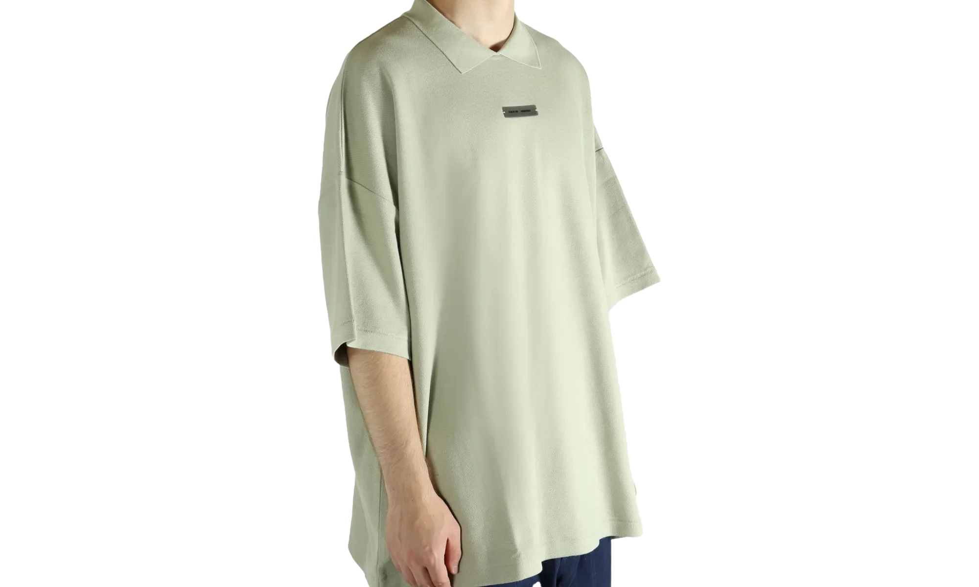 90’S Fit Pique Short Sleeve Polo "Abbey Stone" 125SP254406F - Image 2