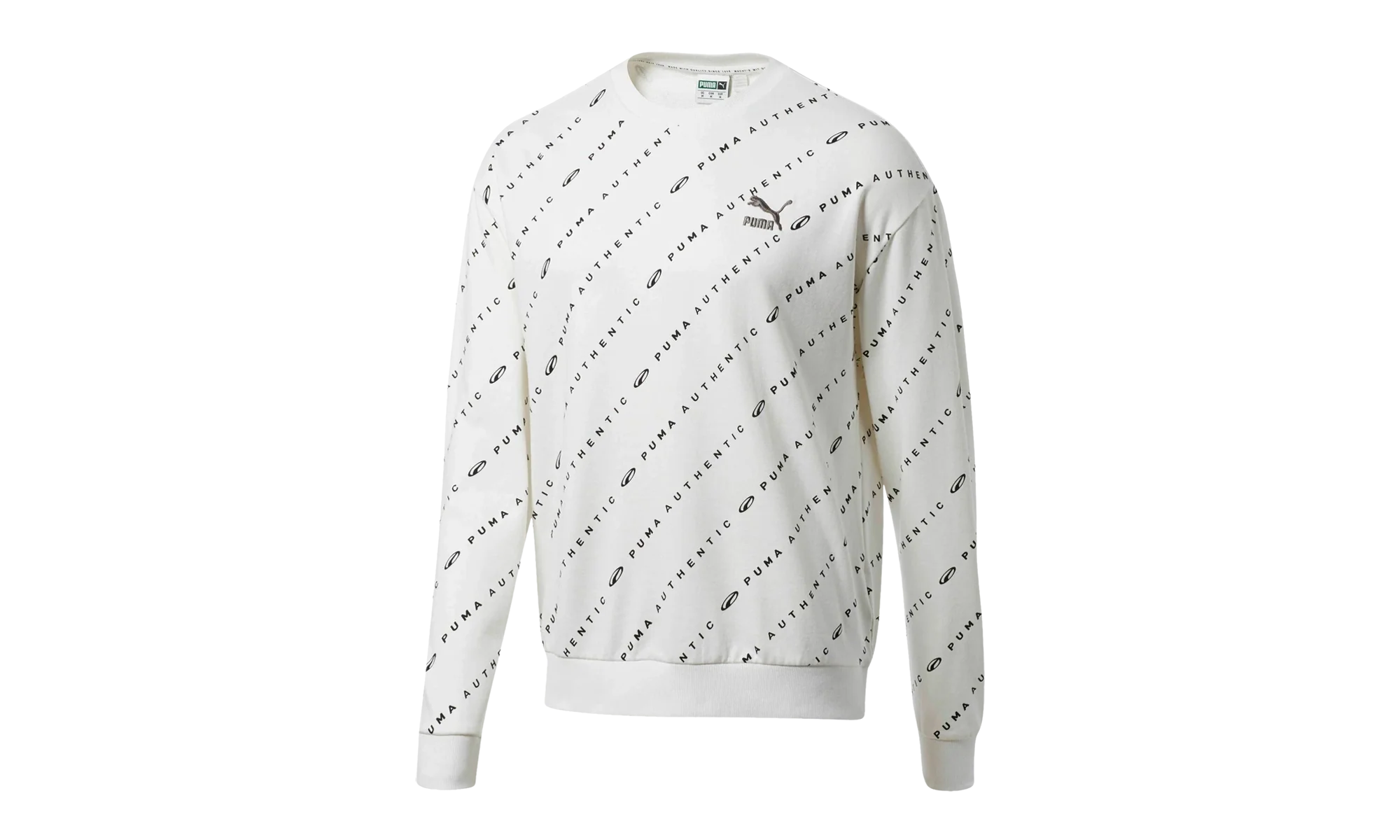 90s Retro AOP Crewneck Sweatshirt "White" 579404 02