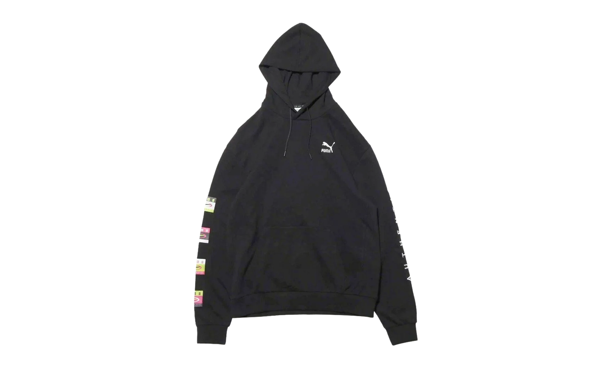 90s Retro Hoodie "Cotton Black" 578912 01