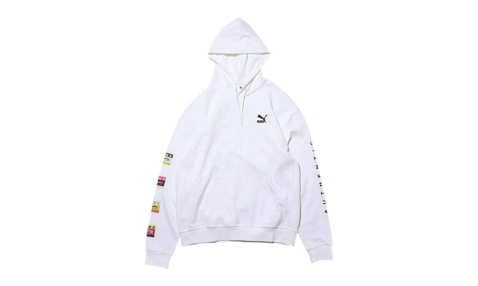 90s Retro Hoodie "Puma White" 578912 02