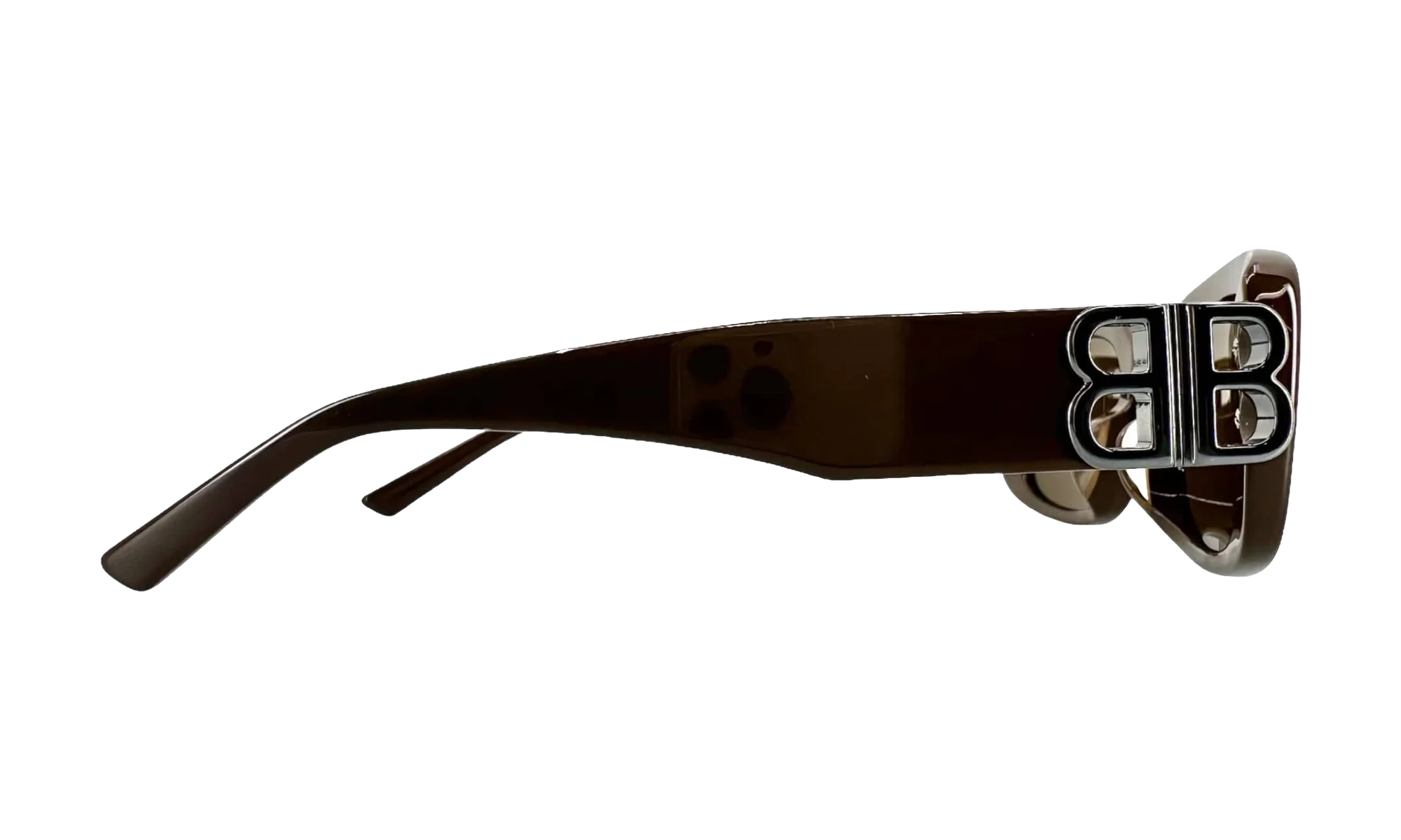 Acetate BB Hinge Oval Frame Sunglasses "Brown" BB0310SK 004 - Image 3