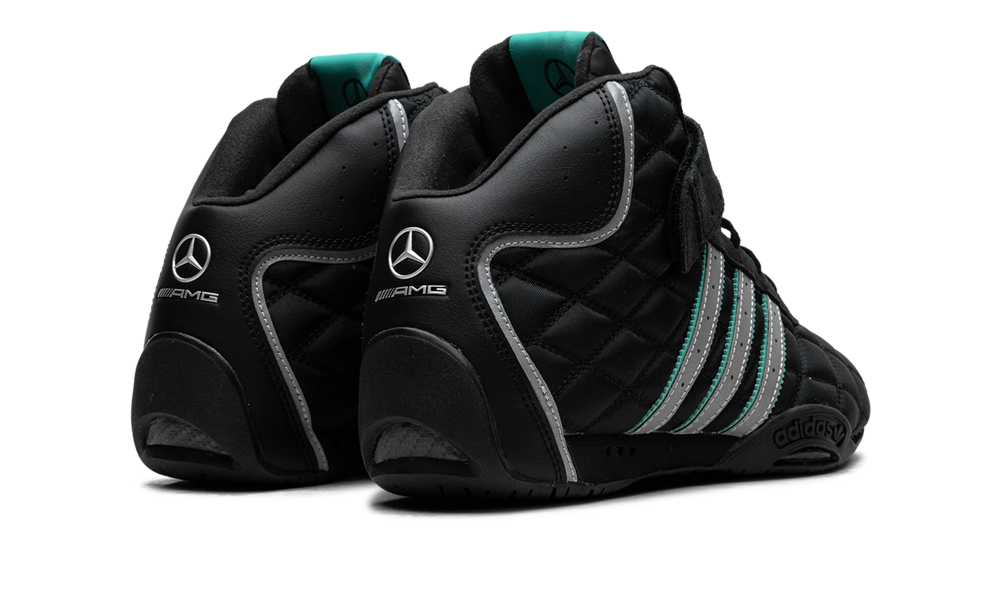 Adi Racer Hi "Mercedes-AMG Petronas Formula One Team Black Silver Metallic" JR4547 - Image 3