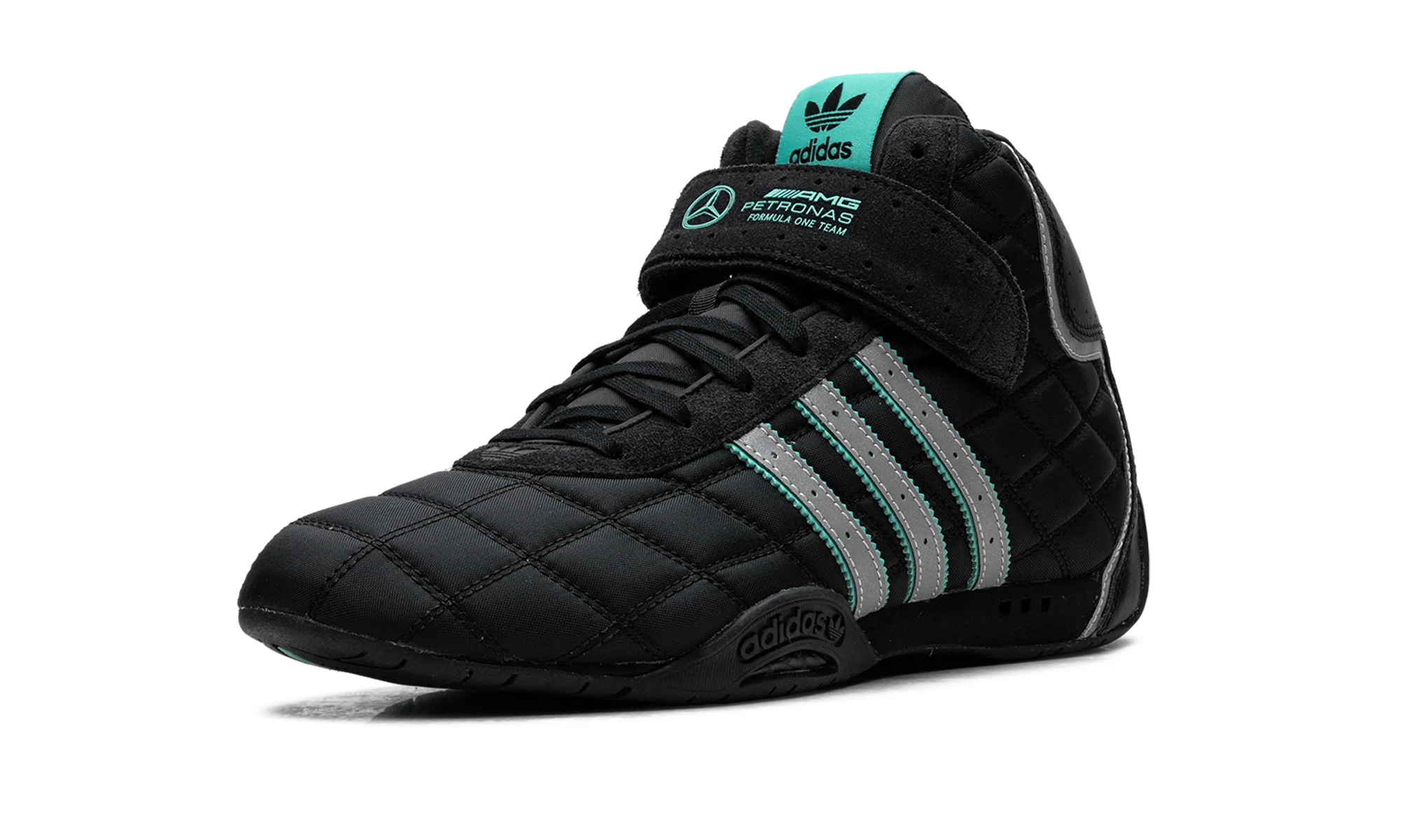 Adi Racer Hi "Mercedes-AMG Petronas Formula One Team Black Silver Metallic" JR4547 - Image 4
