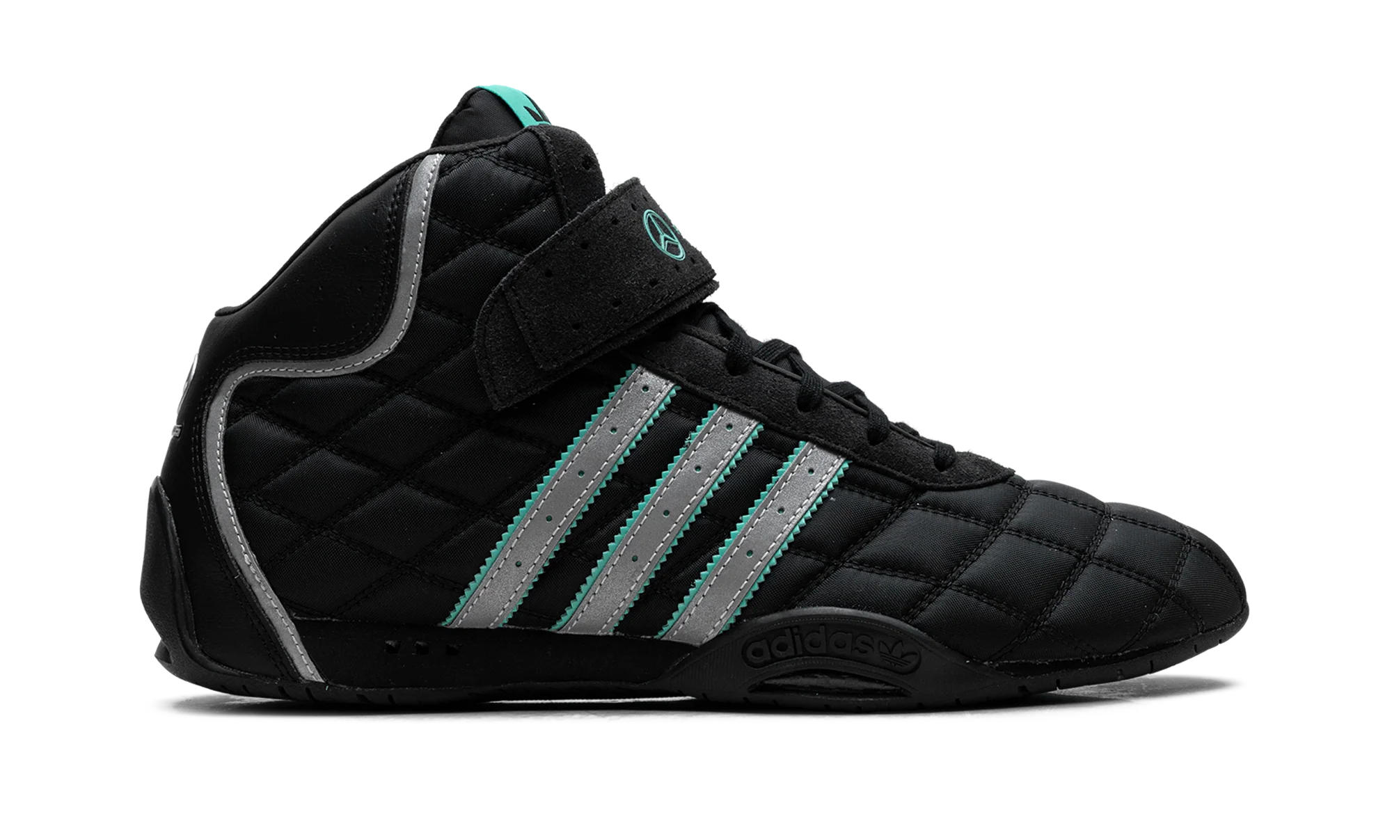 Adi Racer Hi "Mercedes-AMG Petronas Formula One Team Black Silver Metallic" JR4547 - Image 6