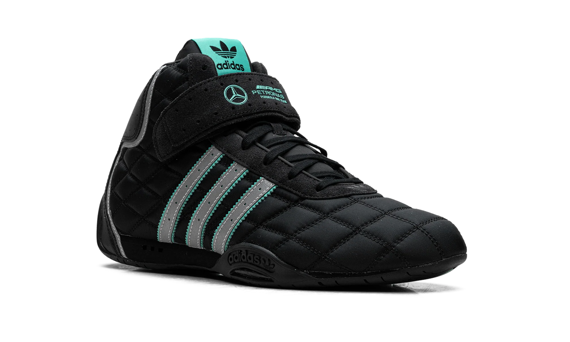 Adi Racer Hi "Mercedes-AMG Petronas Formula One Team Black Silver Metallic" JR4547 - Image 7