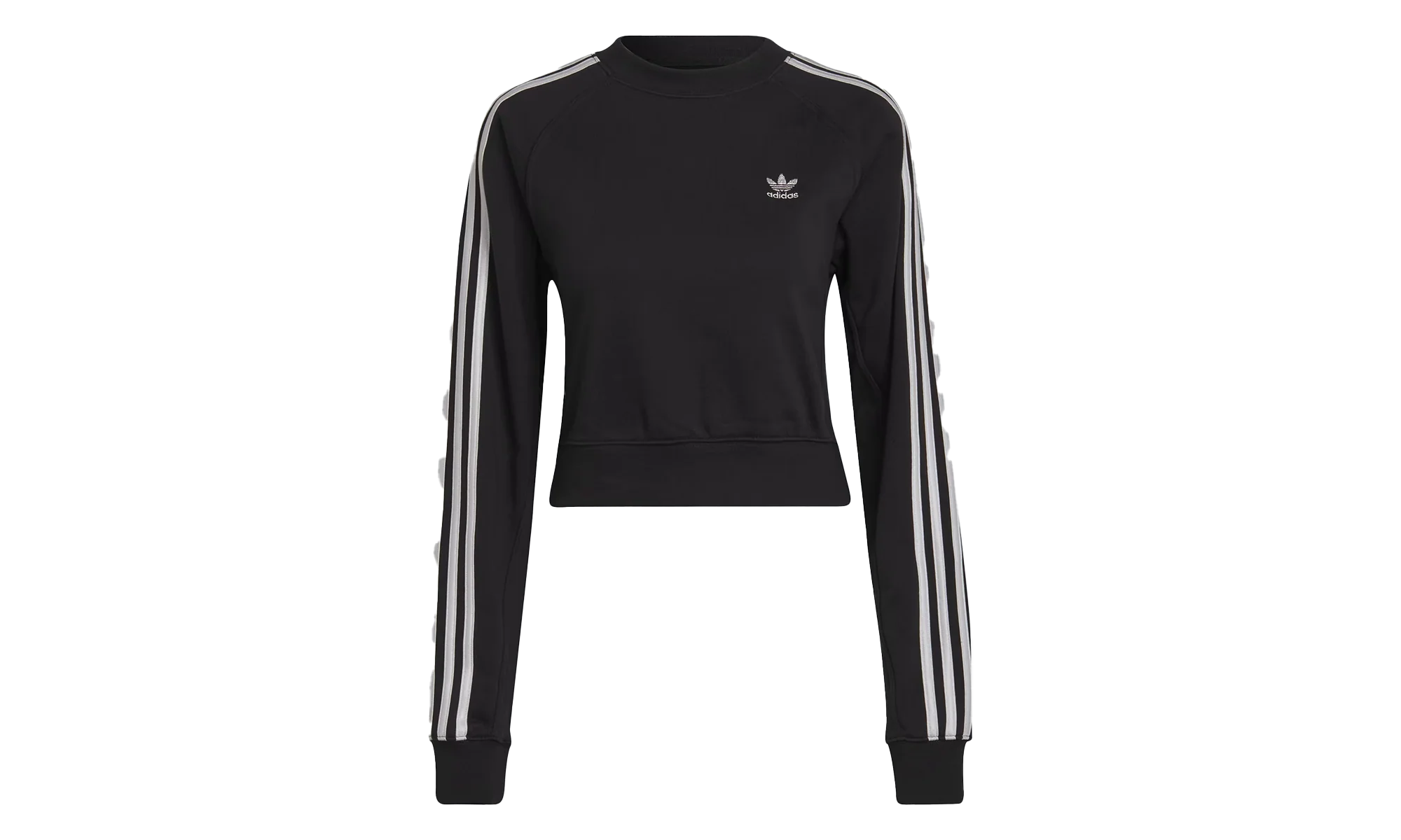 Adicolor Classics High Shine Crew Sweatshirt WMNS "Black" HF7530