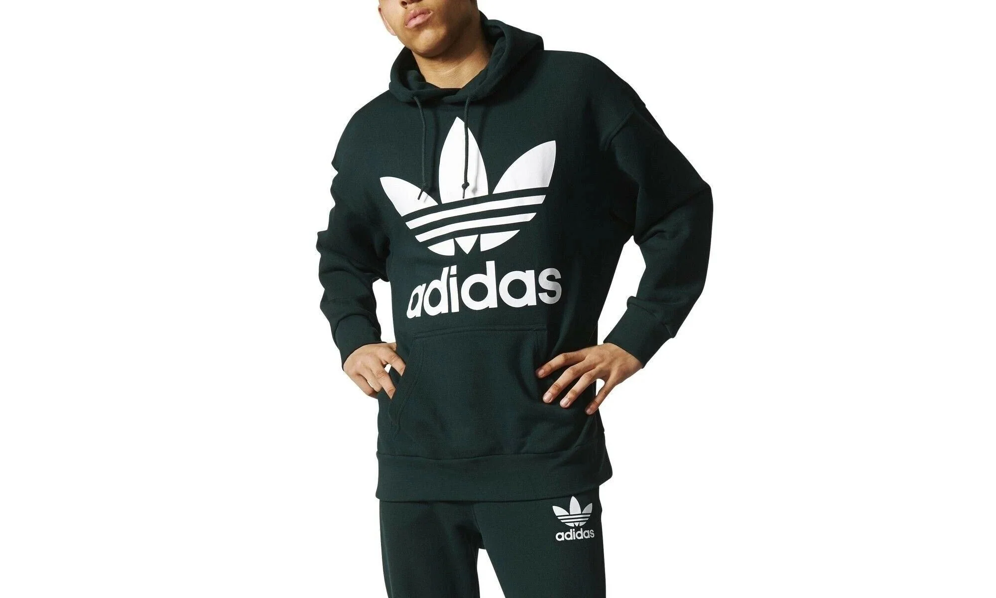 Adicolor Trefoil Hoodie "Green Night" BQ1871