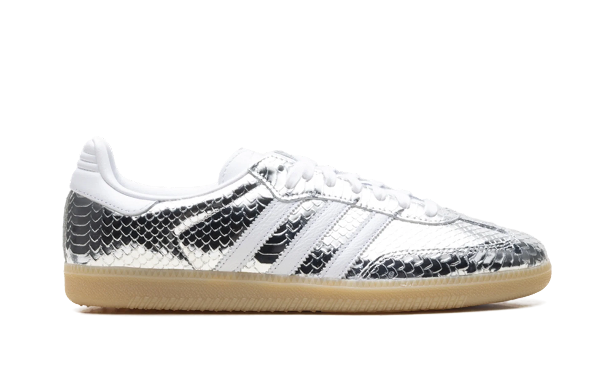 Adidas Samba OG WMNS "Patent Snakeskin Silver Metallic" IH9016 - Image 6