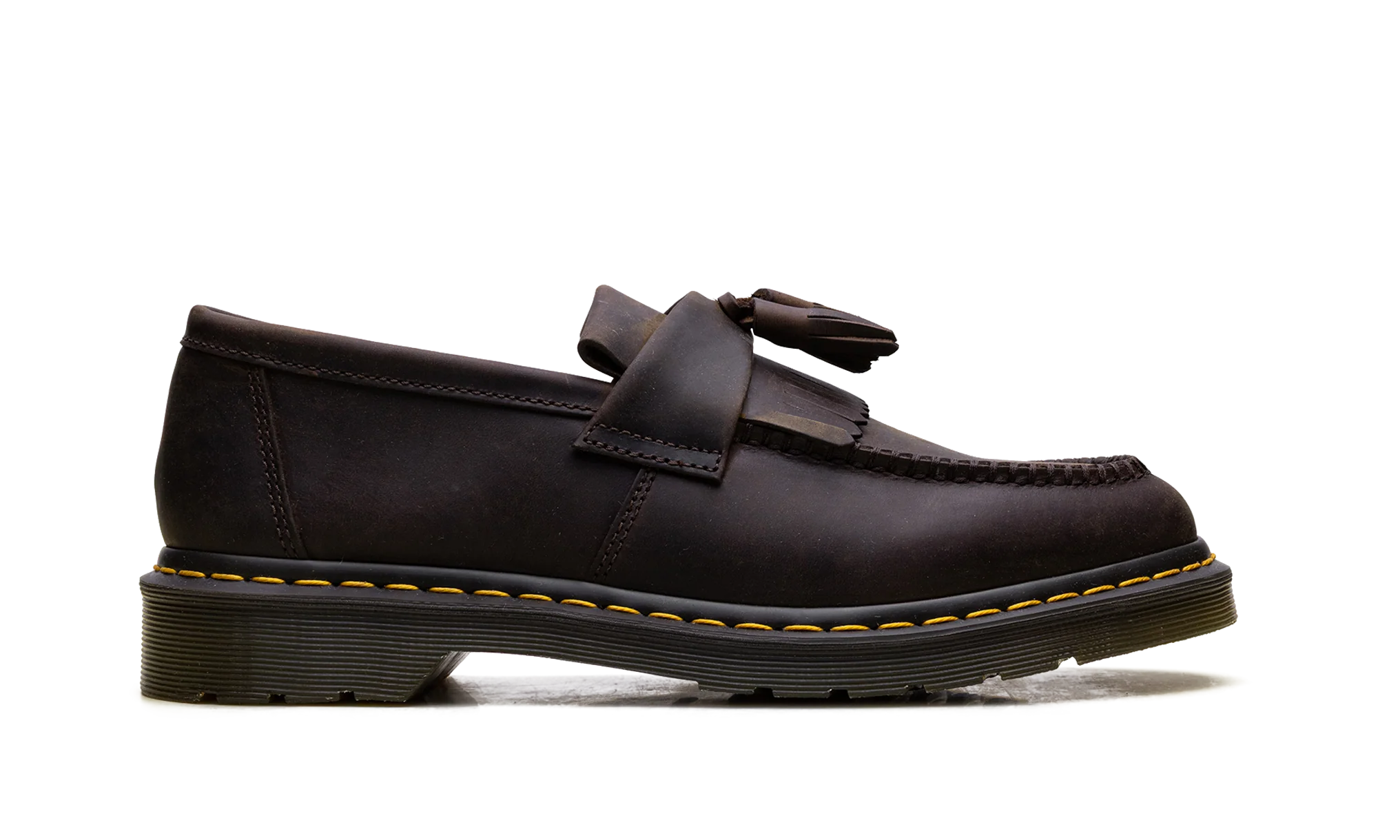 Adrian Crazy Horse Leather Tassel Loafers "Brown" 30917201 - Image 6
