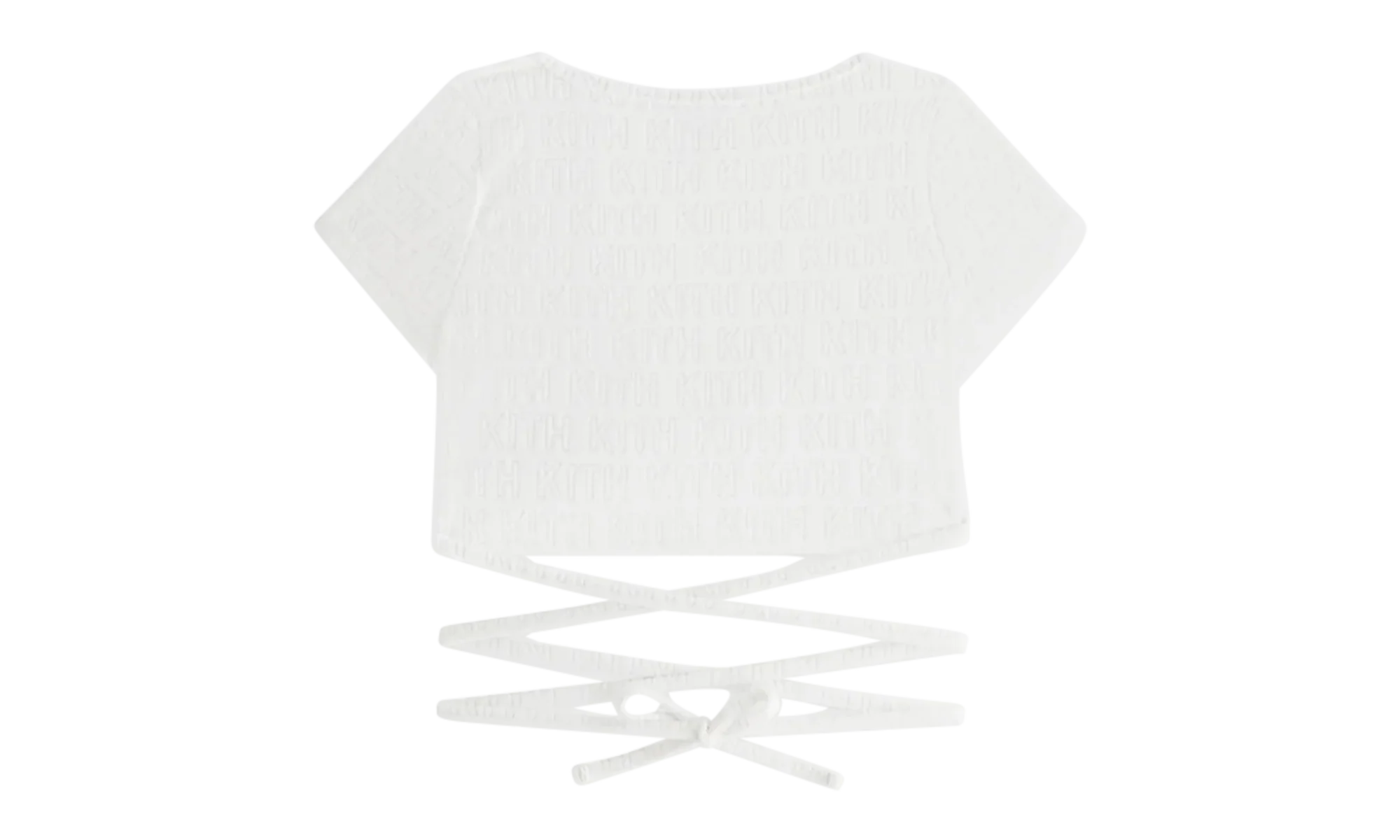 Ailee Monogram Towel Wrap Top WMNS "White" khw030648 101 - Image 2