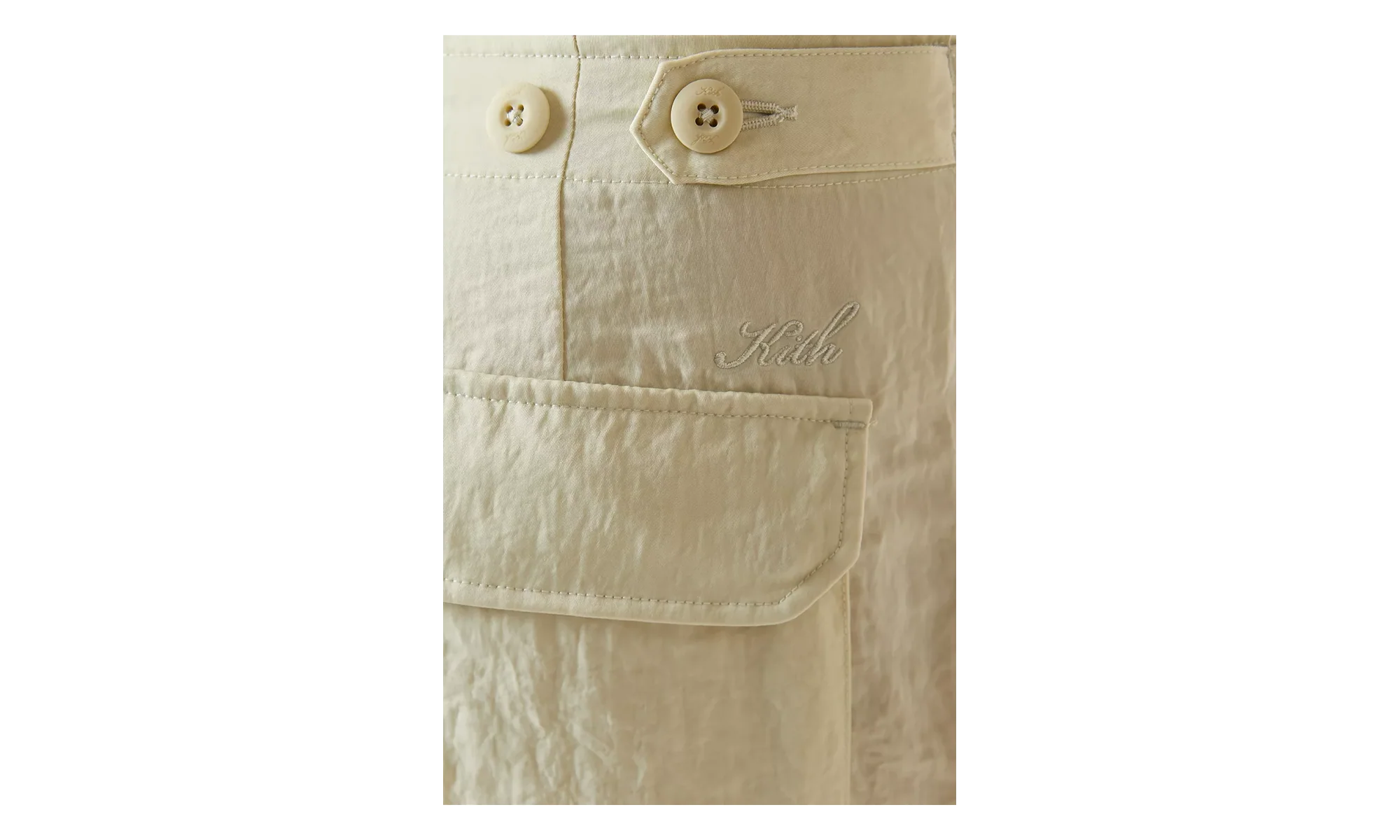 Ainsley Cargo Nylon Trouser "Off-White" KITH62 - Image 2