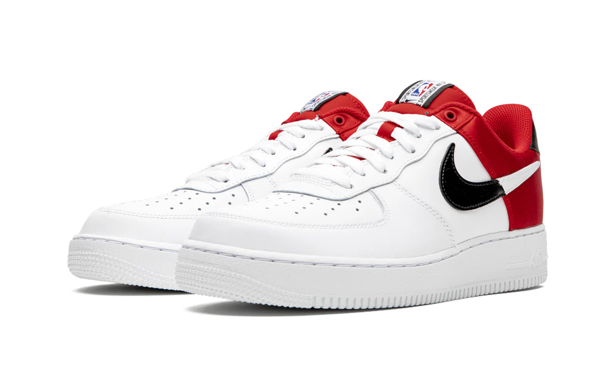 Air Force 1 '07 LV8 1 "NBA - White/Red/Black" BQ4420 600 - Image 2