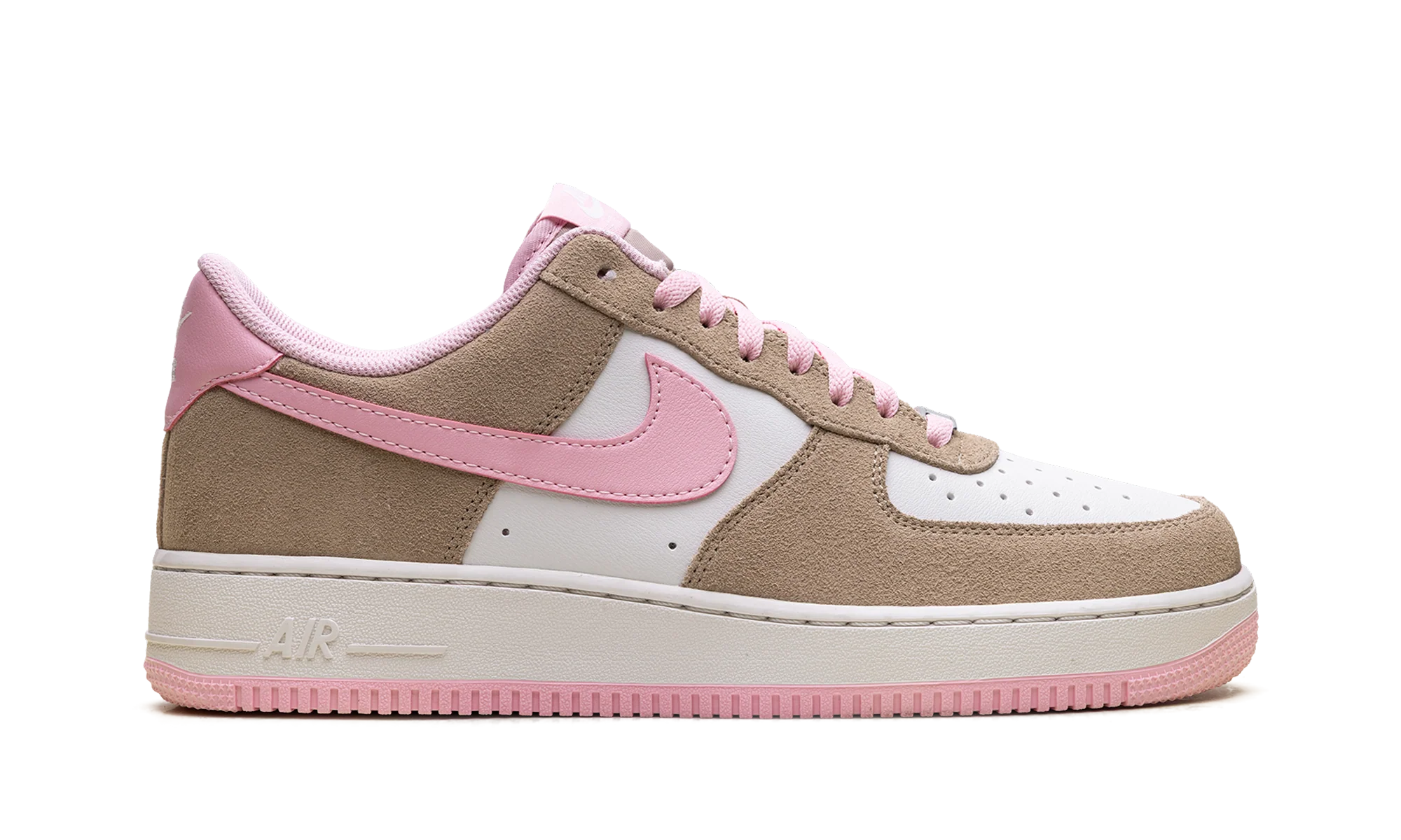 Air Force 1 '07 LV8 "Rattan Phantom / Medium Soft Pink" FQ8714 202 - Image 6