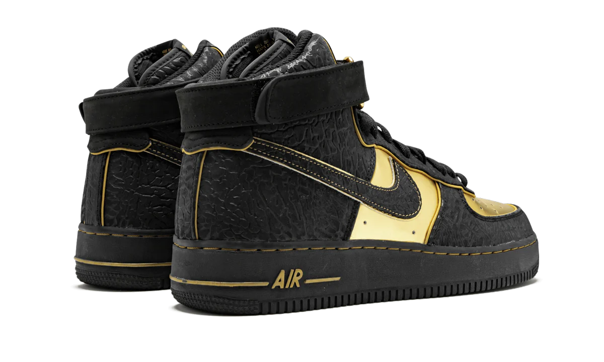 Air Force 1 Hi Supreme "Black / Gold" 345189 002 - Image 3