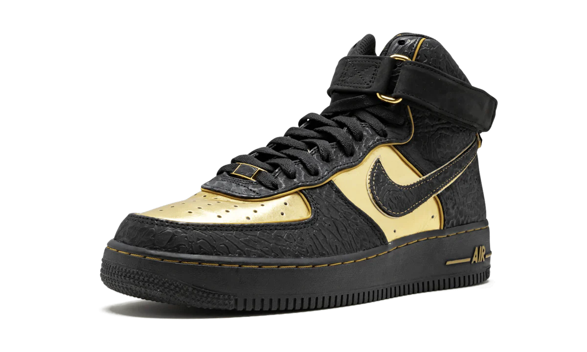 Air Force 1 Hi Supreme "Black / Gold" 345189 002 - Image 4