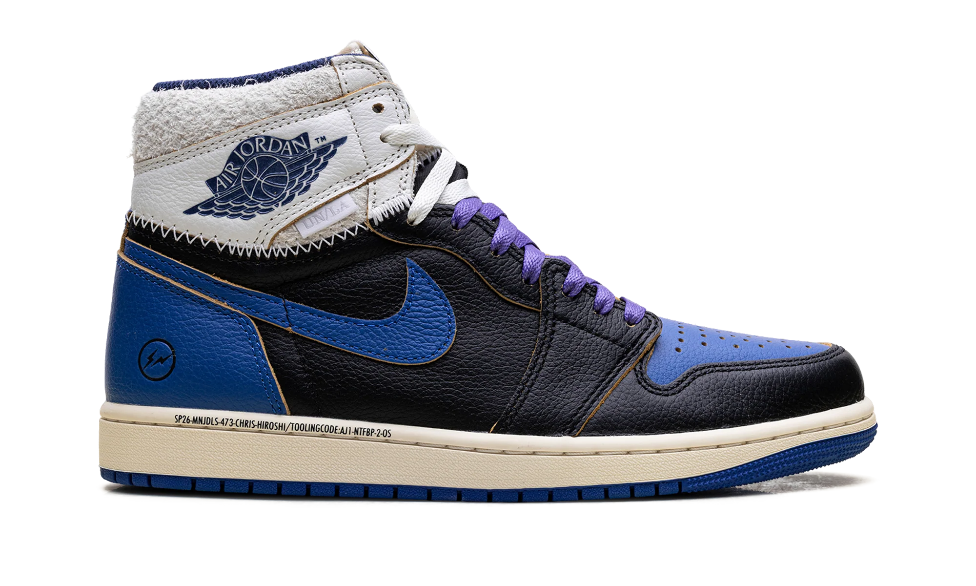 Air Jordan 1 "Fragment Design - Union LA - Royal" IO7847 001 - Image 6