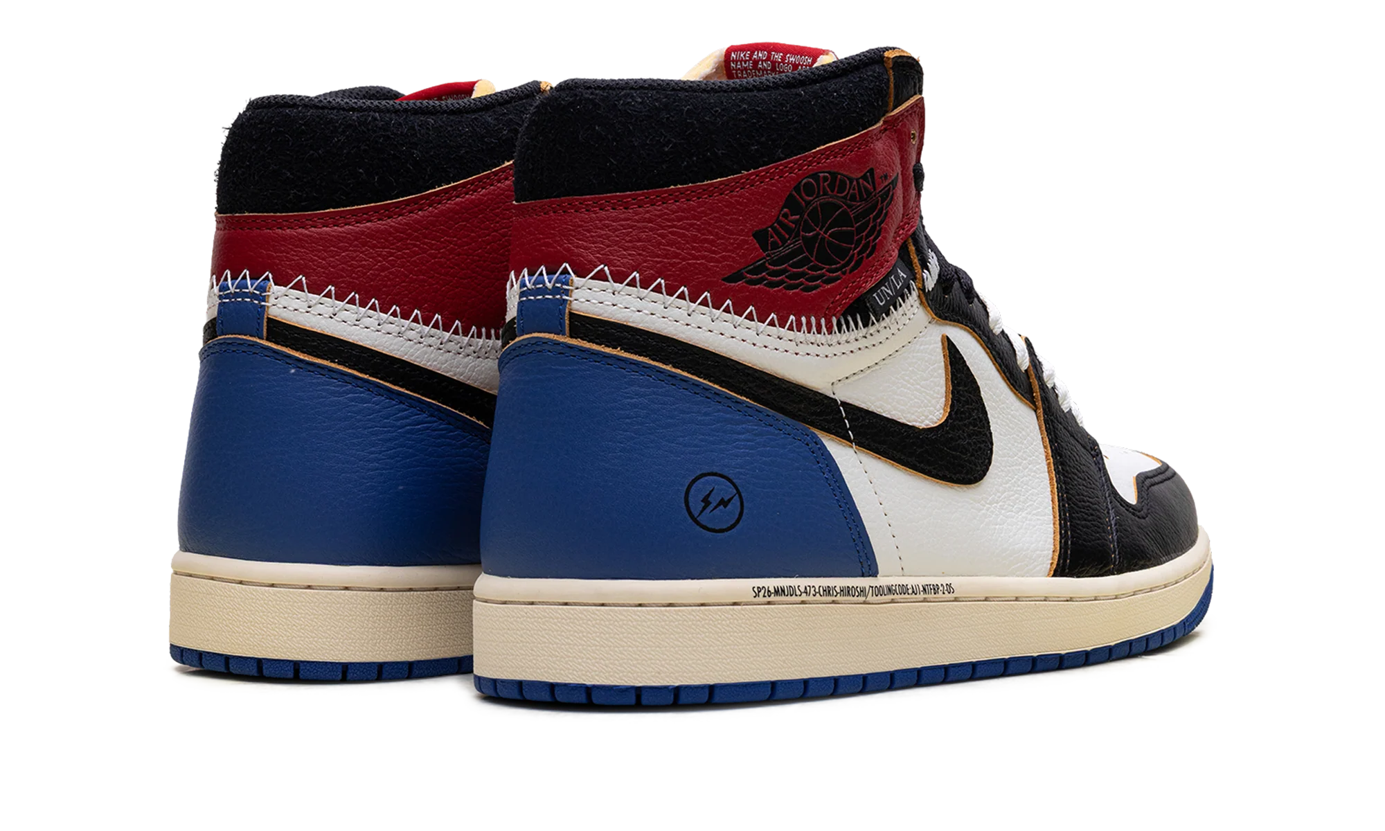 Air Jordan 1 "Fragment Design - Union LA - Varsity Red" IO7847 002 - Image 3
