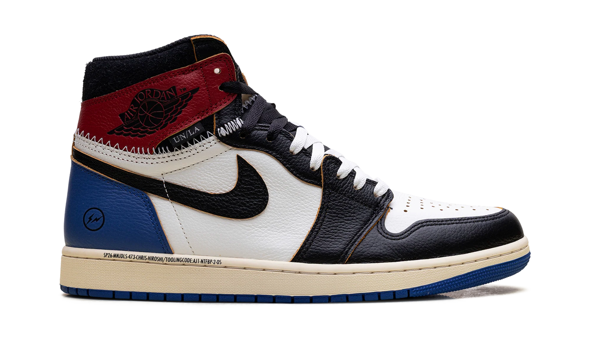 Air Jordan 1 "Fragment Design - Union LA - Varsity Red" IO7847 002 - Image 6