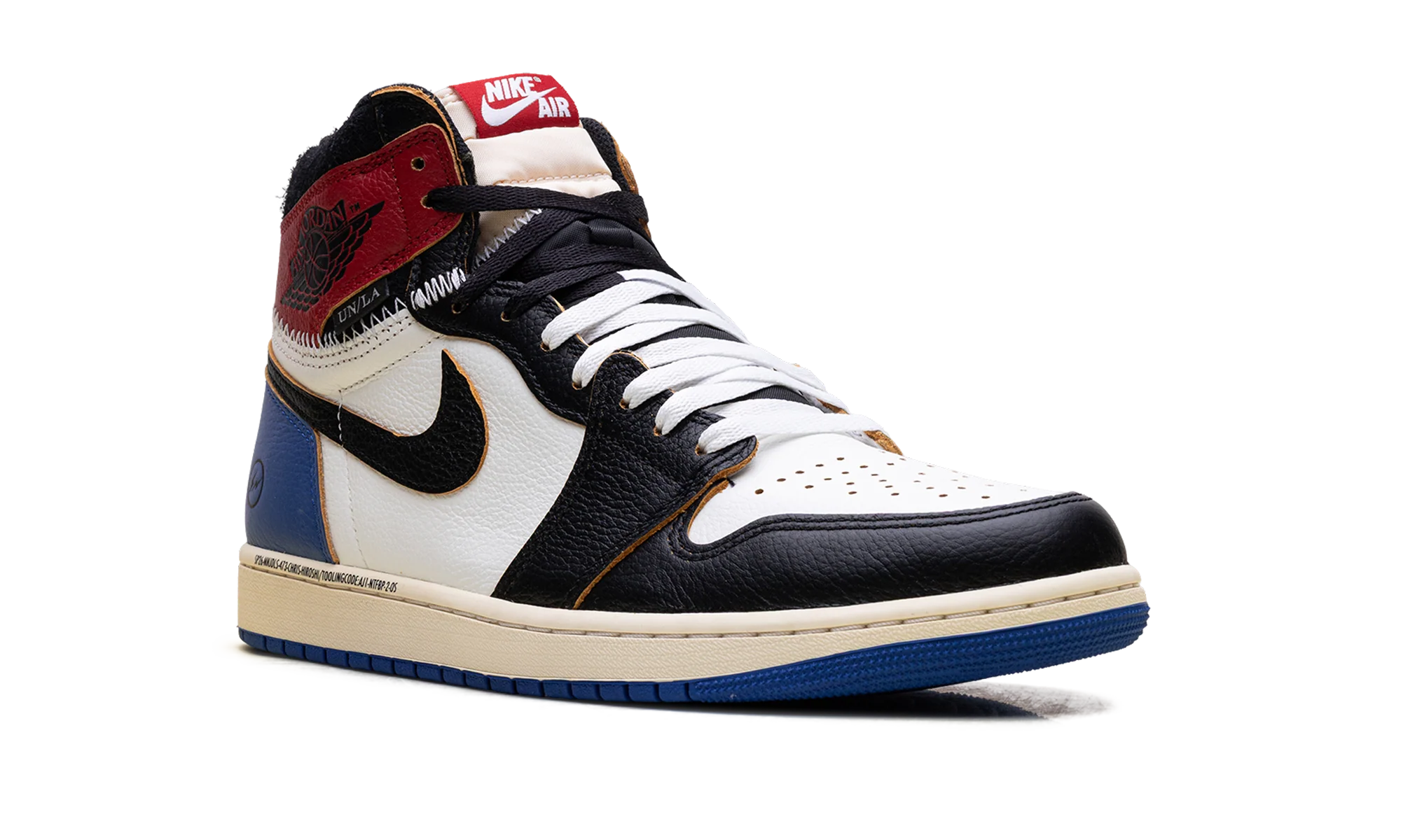 Air Jordan 1 "Fragment Design - Union LA - Varsity Red" IO7847 002 - Image 7