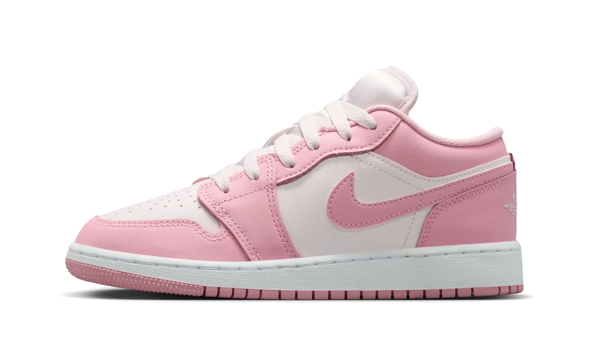 Air Jordan 1 Low GS "Medium Soft Pink White'" 553560-614