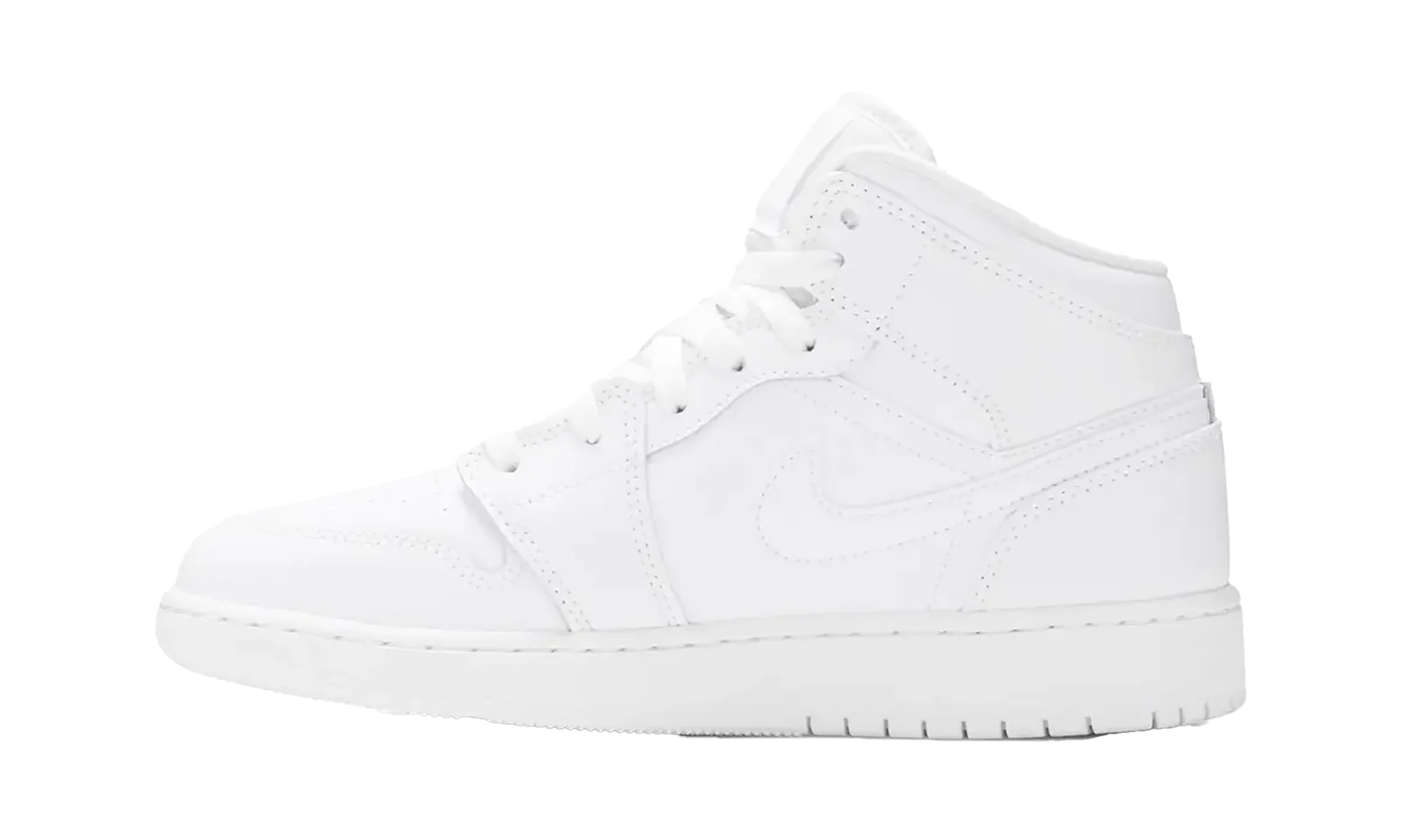 Air Jordan 1 Mid GS "2020 - Triple White" 554725 126