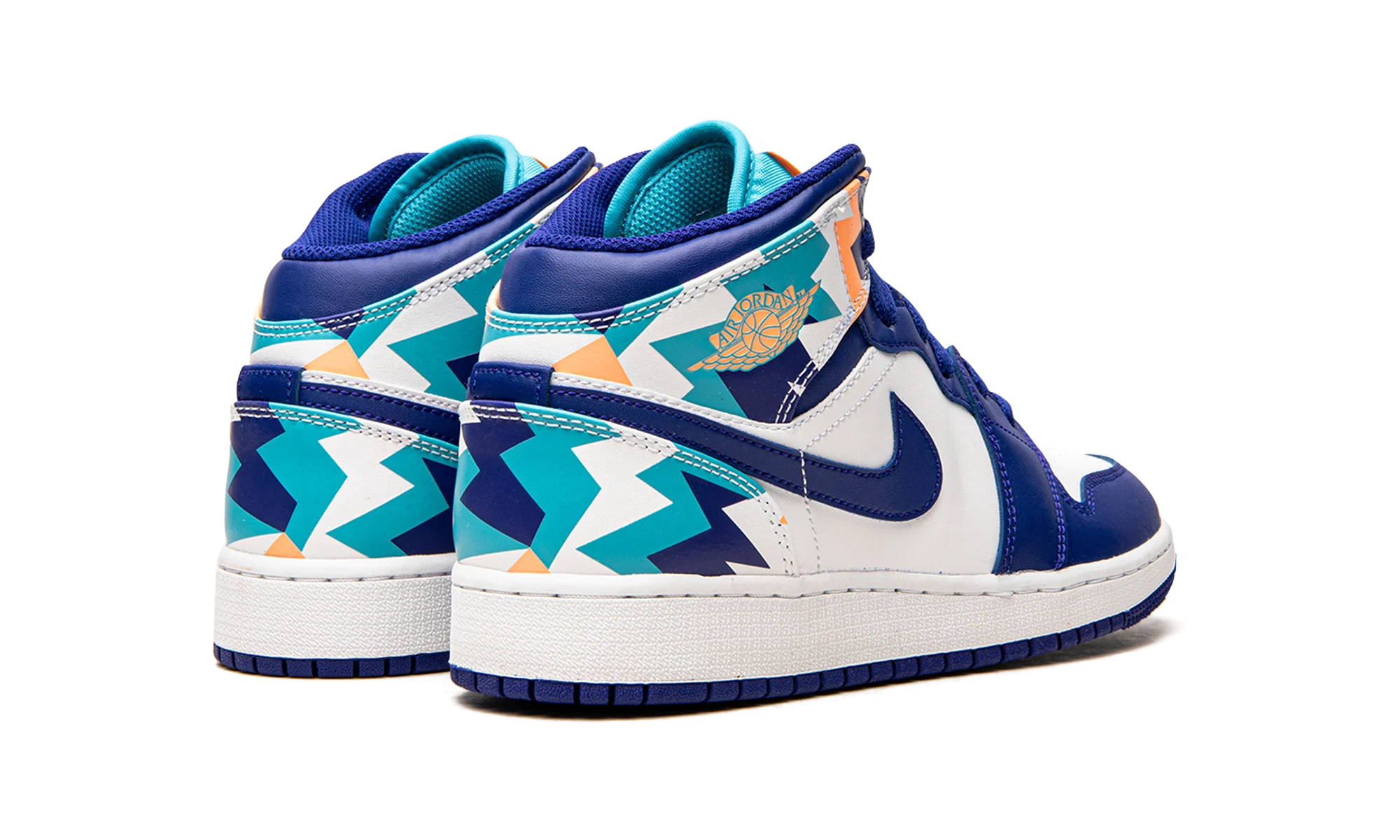 Air Jordan 1 Mid GS "Geometric Print" 555112 105 - Image 3