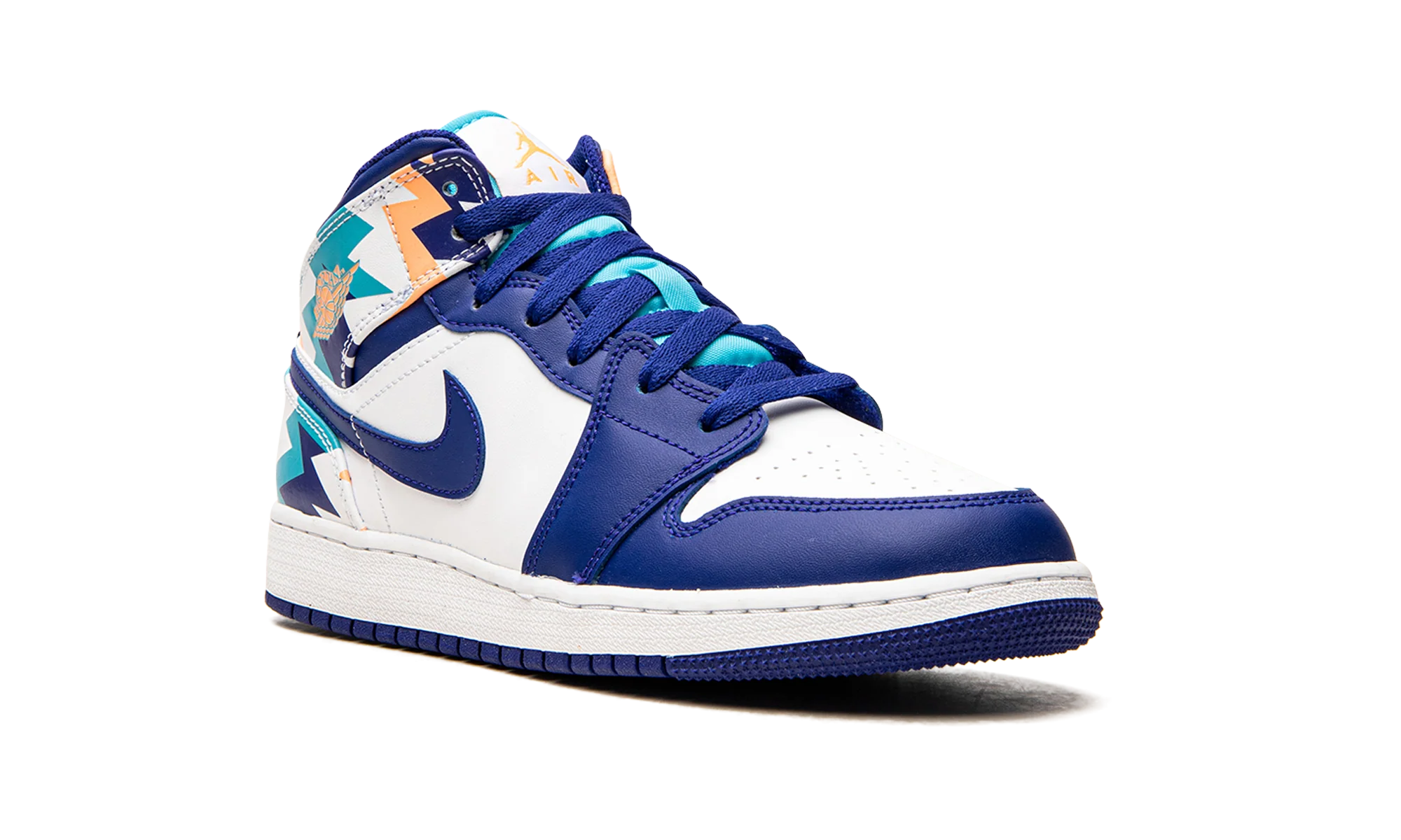 Air Jordan 1 Mid GS "Geometric Print" 555112 105 - Image 7