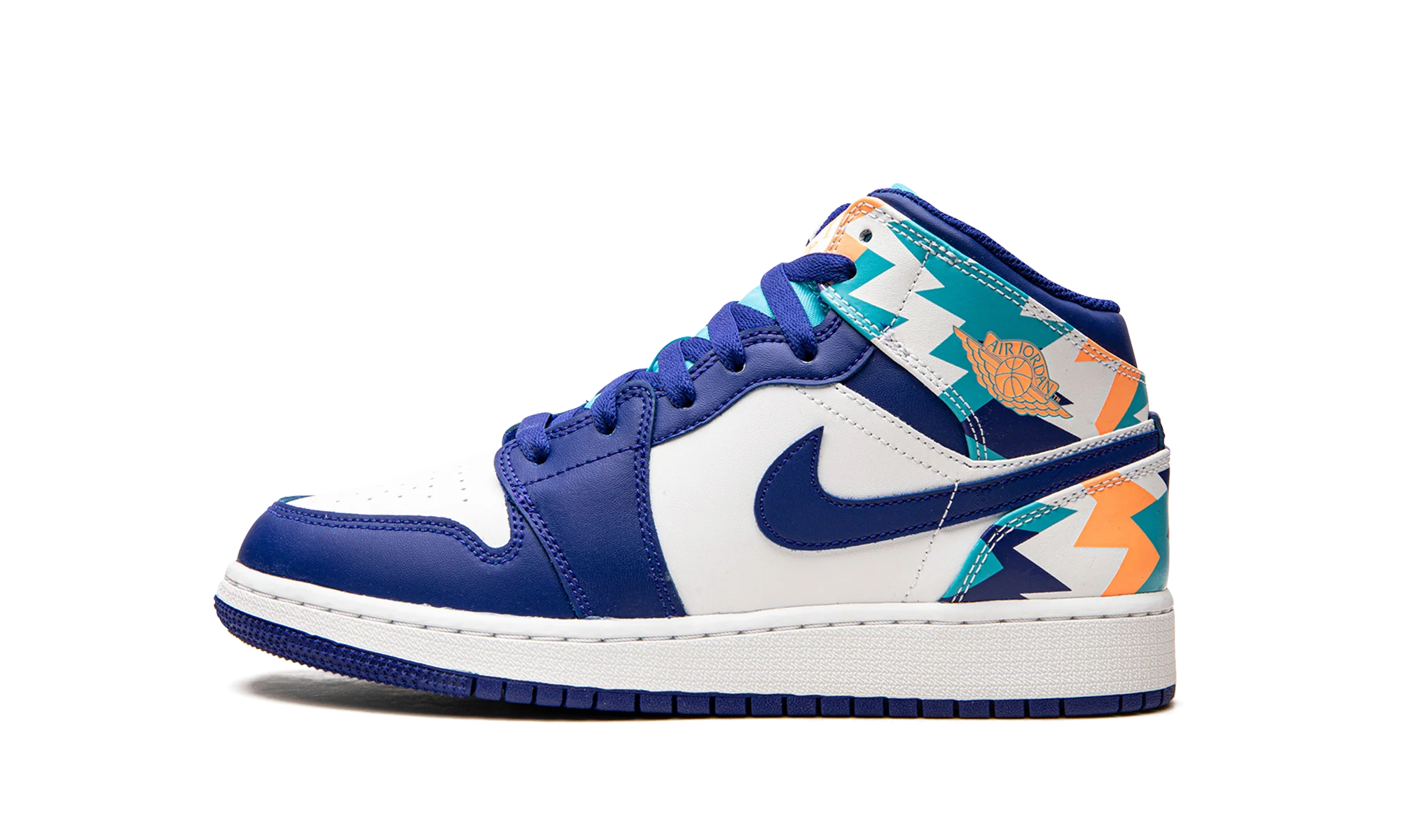 Air Jordan 1 Mid GS "Geometric Print" 555112 105 - Image 8