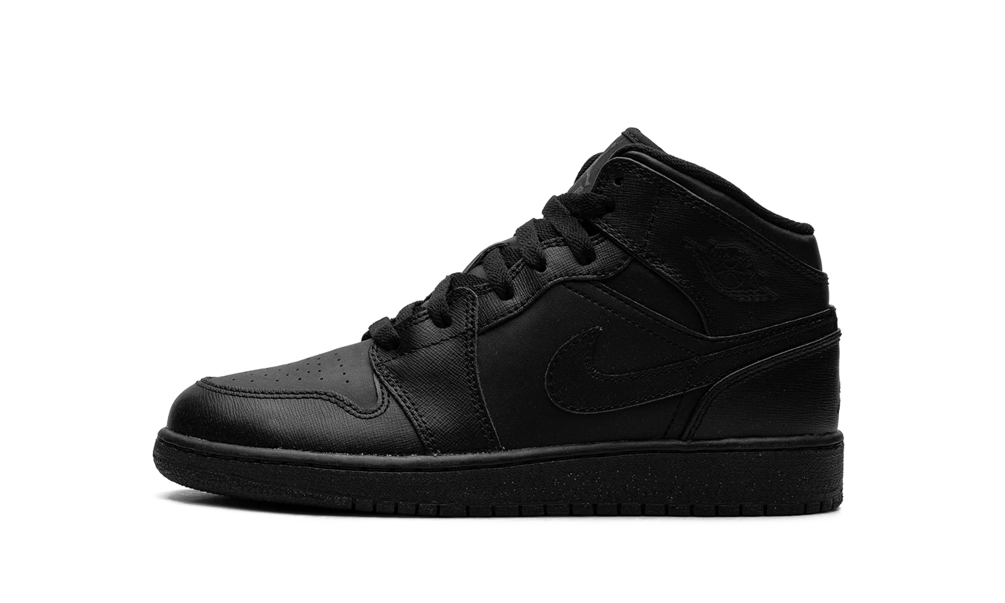 Air Jordan 1 Mid GS "Triple Black" 554725 010