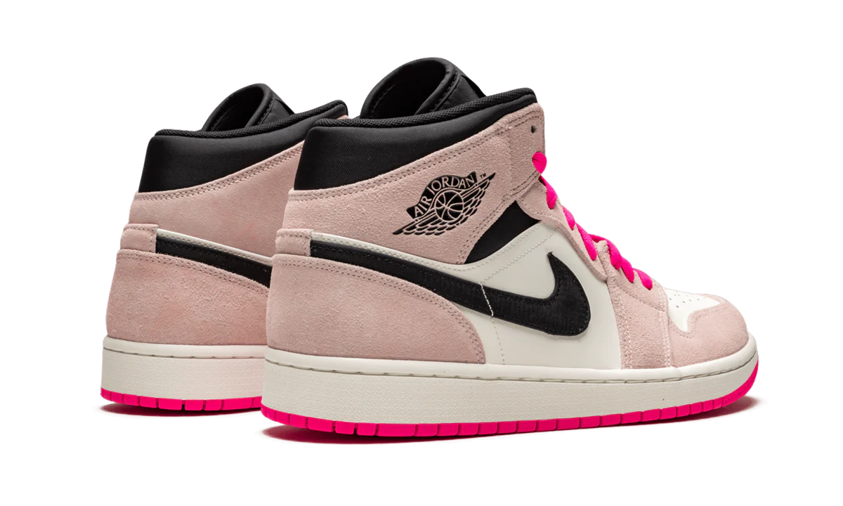 Air Jordan 1 Mid SE "Crimson Tint/Hyper Pink" 852542 801 - Image 3
