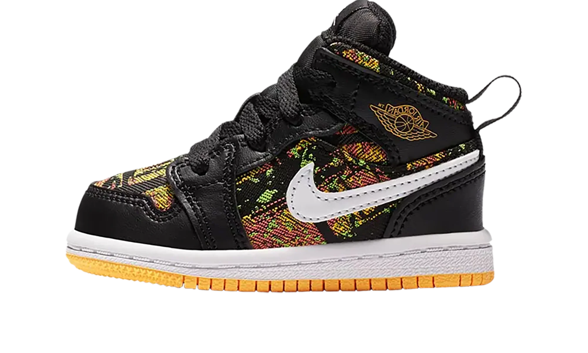 Air Jordan 1 Mid TD "Black / Laser Orange" 644507 003