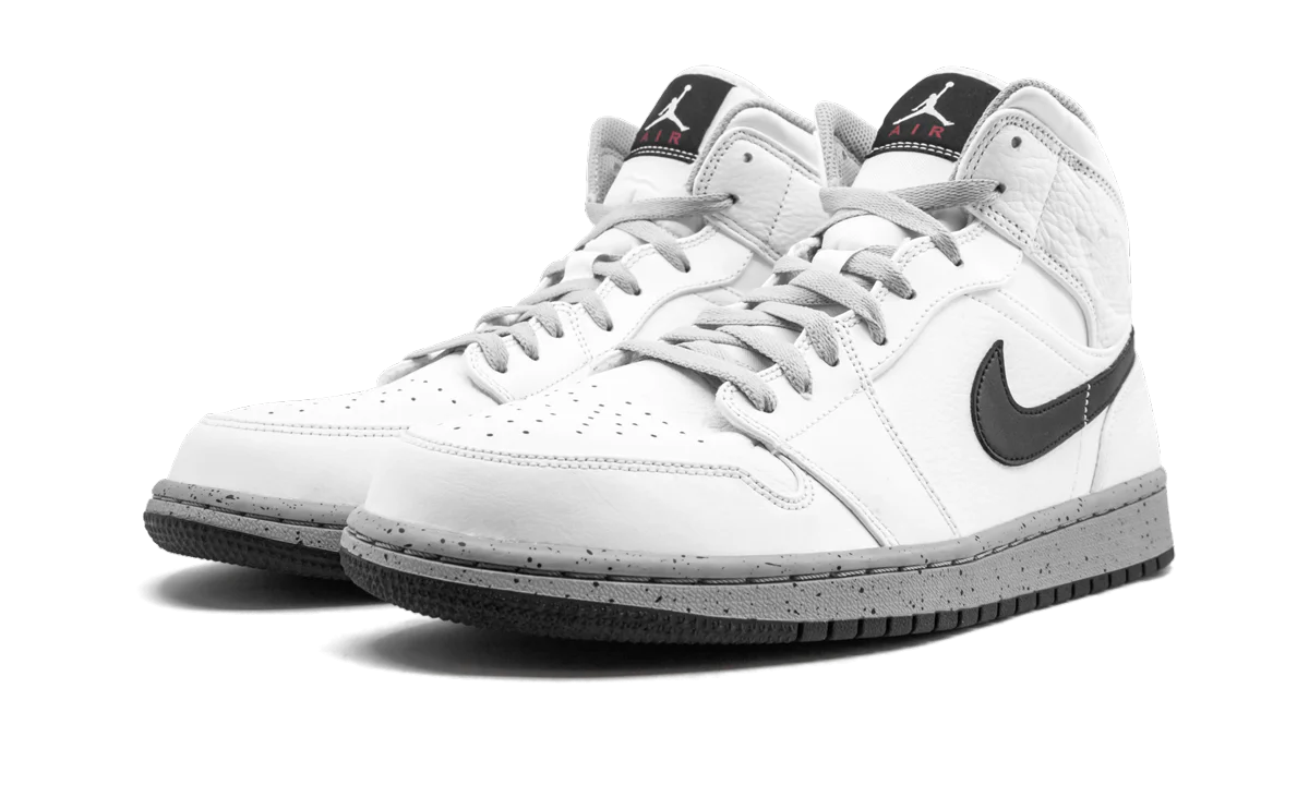 Air Jordan 1 Mid "White/Cement" 554724 115 - Image 2