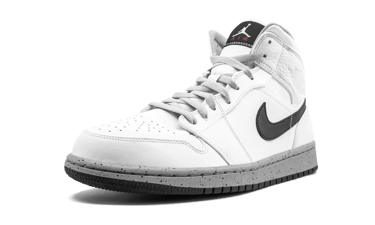 Air Jordan 1 Mid "White/Cement" 554724 115 - Image 4