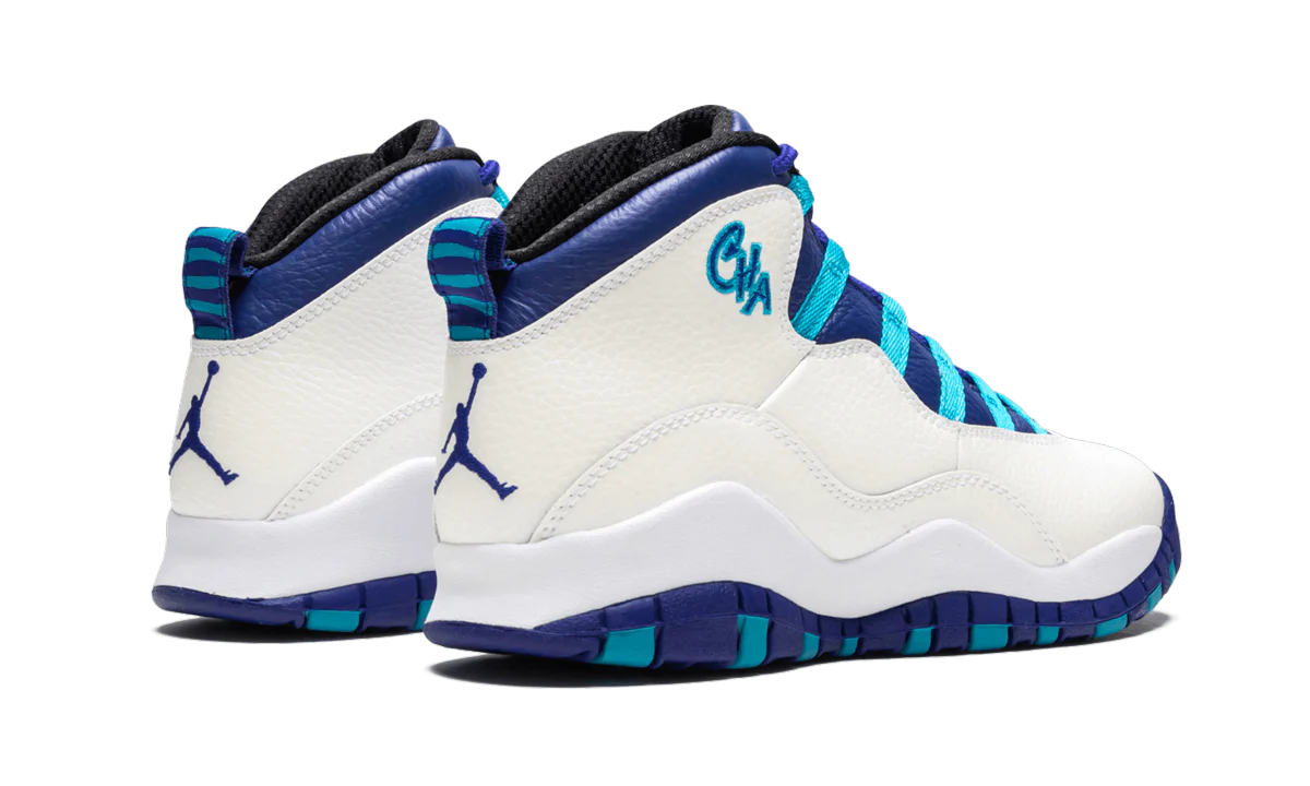 Air Jordan 10 Retro GS "Charlotte Hornets" 310806 107 - Image 3