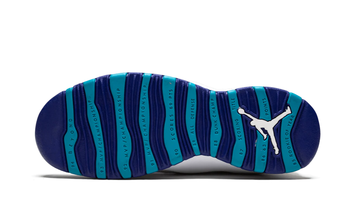 Air Jordan 10 Retro GS "Charlotte Hornets" 310806 107 - Image 5